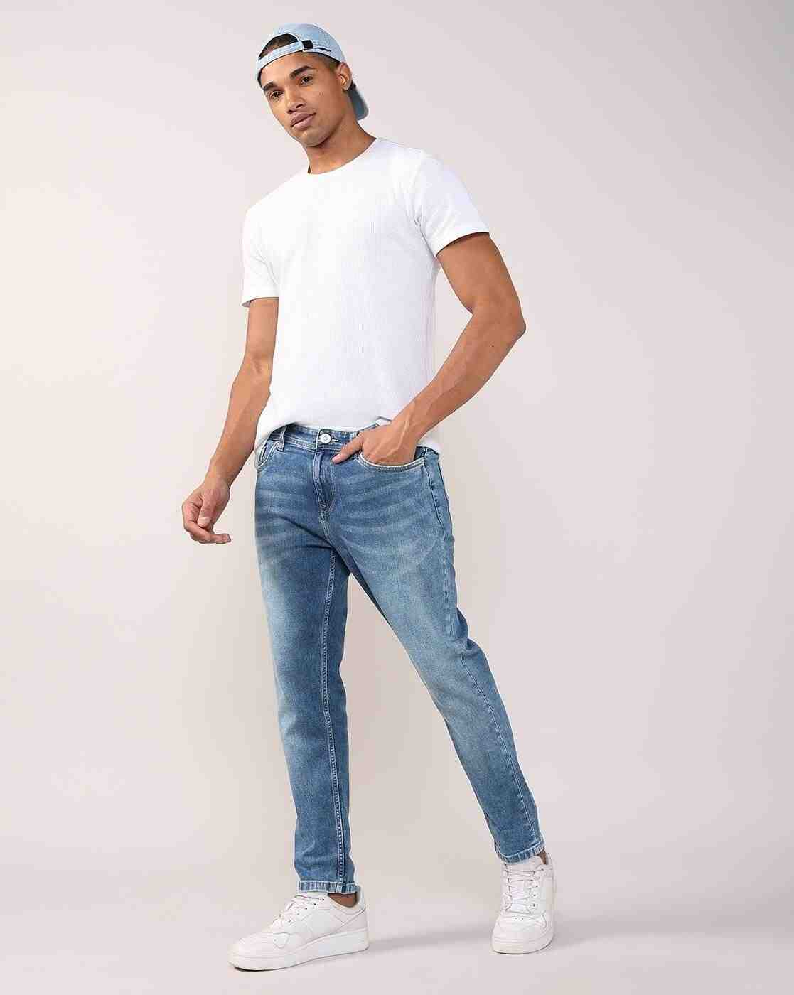 Lee Cooper | Men Mid-Wash Slim Fit Jeans|0