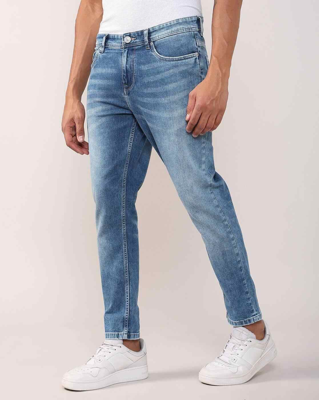Lee Cooper | Men Mid-Wash Slim Fit Jeans|3