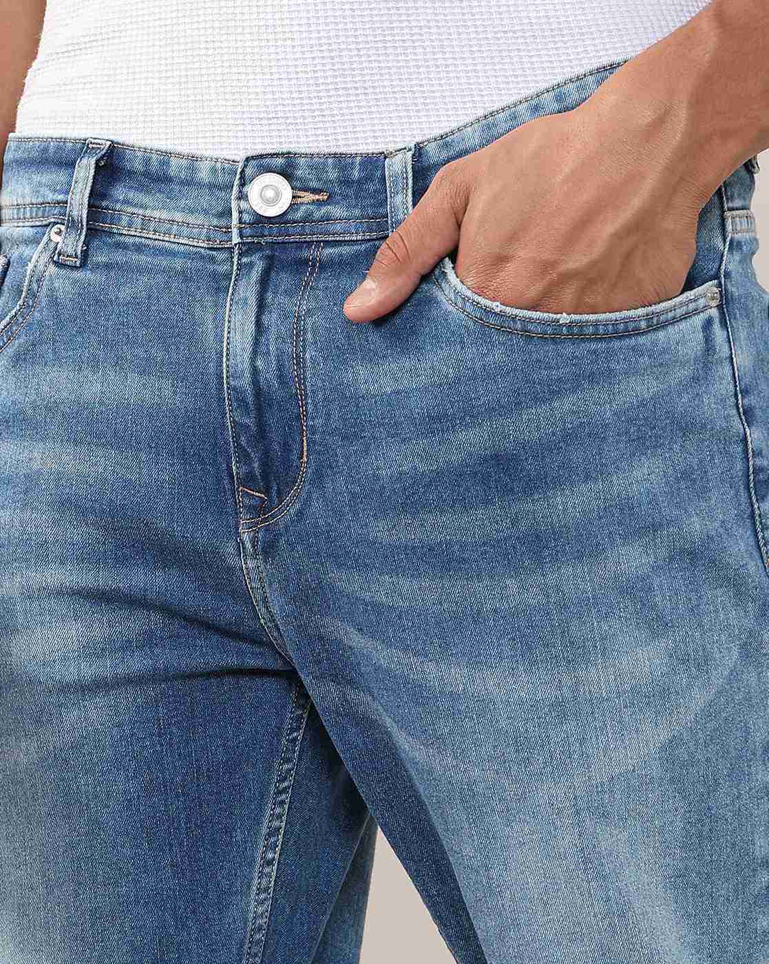 Lee Cooper | Men Mid-Wash Slim Fit Jeans|4