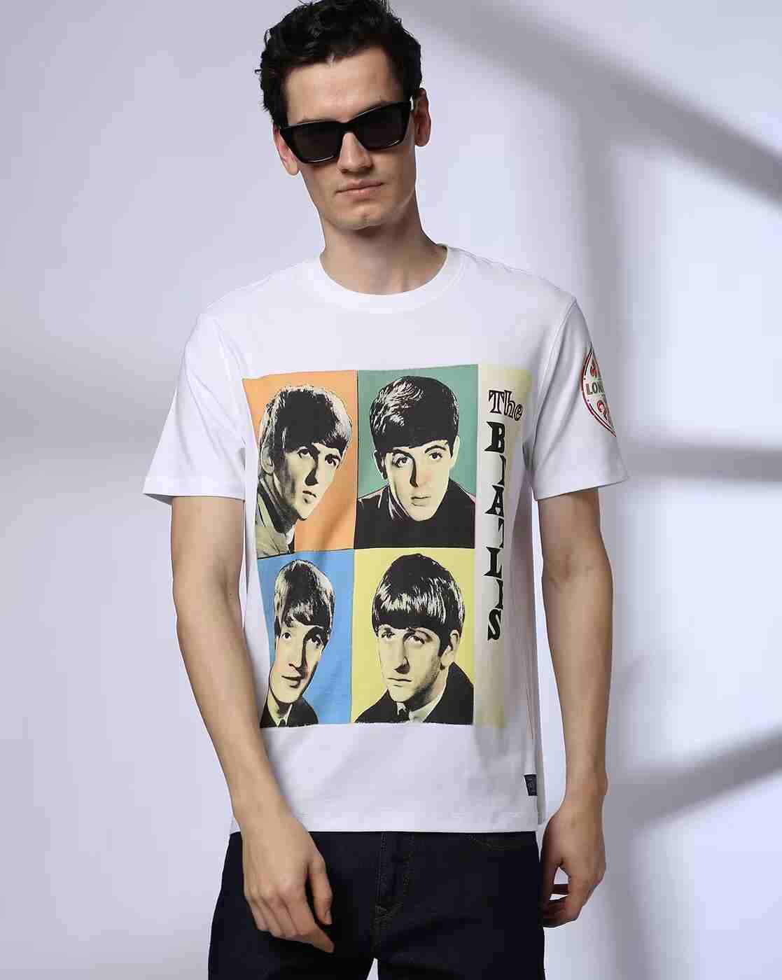 Lee Cooper | The Beatles - Men The Beatles Regular Fit Crew-Neck T-Shirt|0