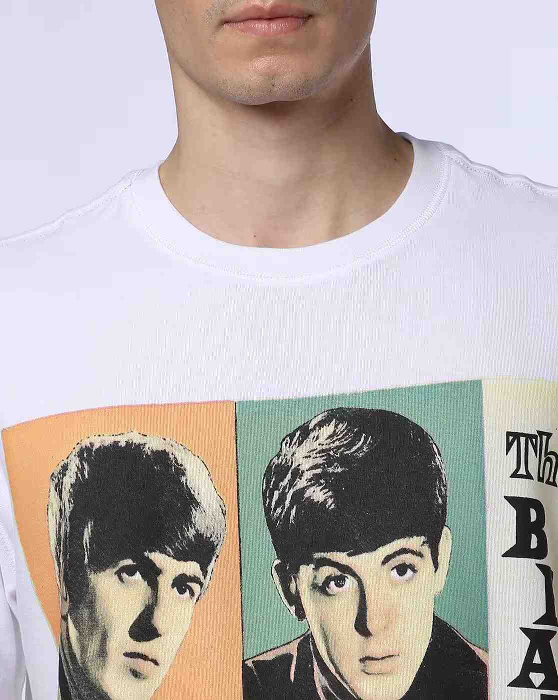 Lee Cooper | The Beatles - Men The Beatles Regular Fit Crew-Neck T-Shirt|3