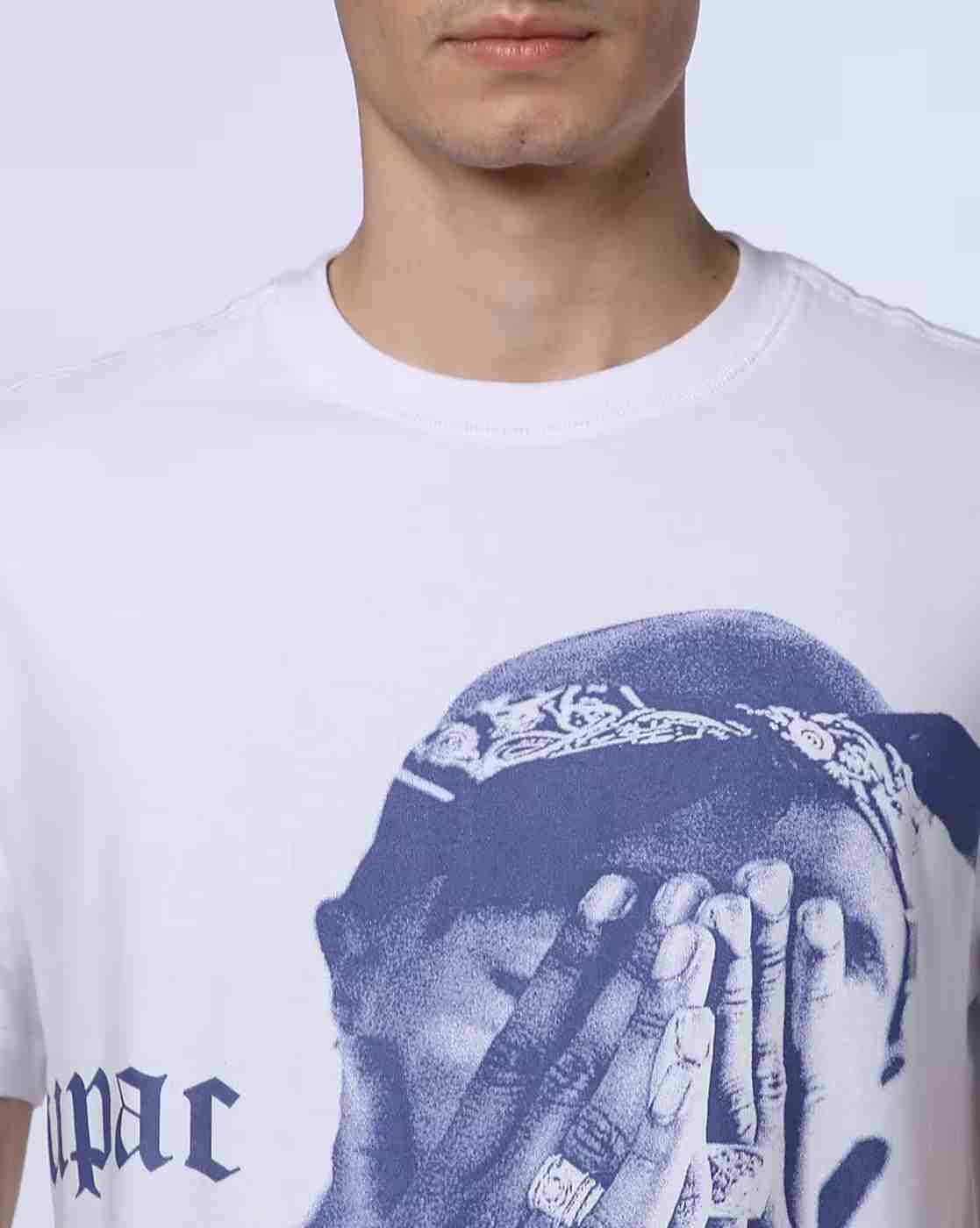 Lee Cooper | Tupac - Men Tupac Print Regular Fit Crew-Neck T-Shirt|4