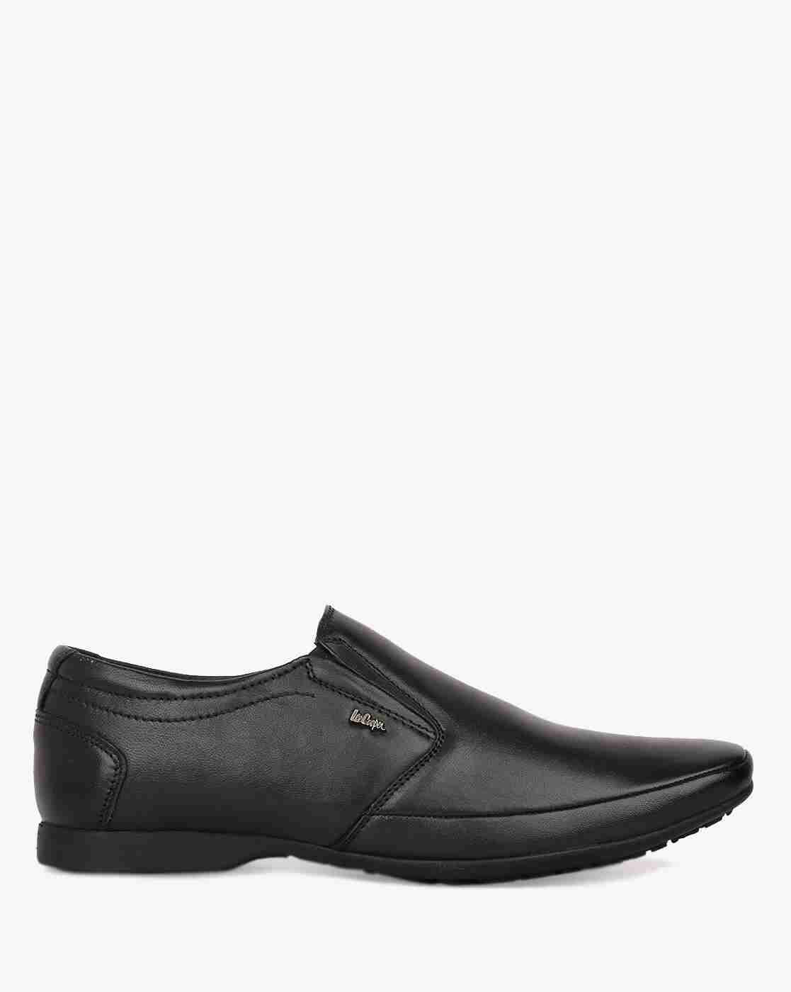 Lee Cooper | Genuine Leather Panelled Slip-On Shoes|0