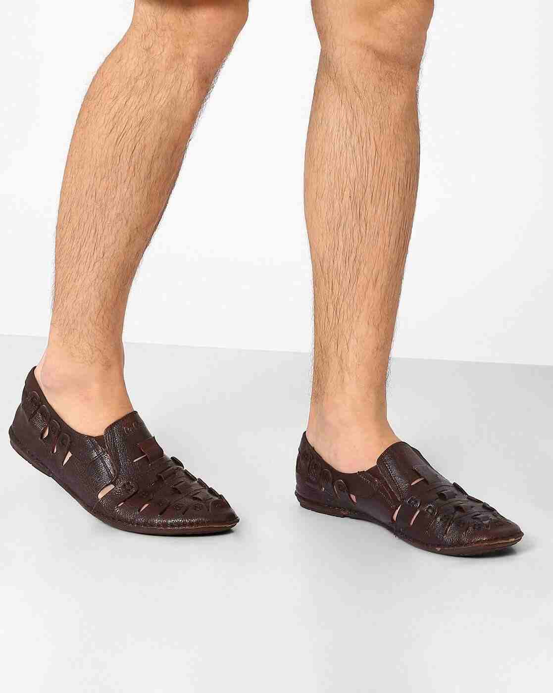 Lee Cooper | Genuine Leather Cut-Out Sandals|0