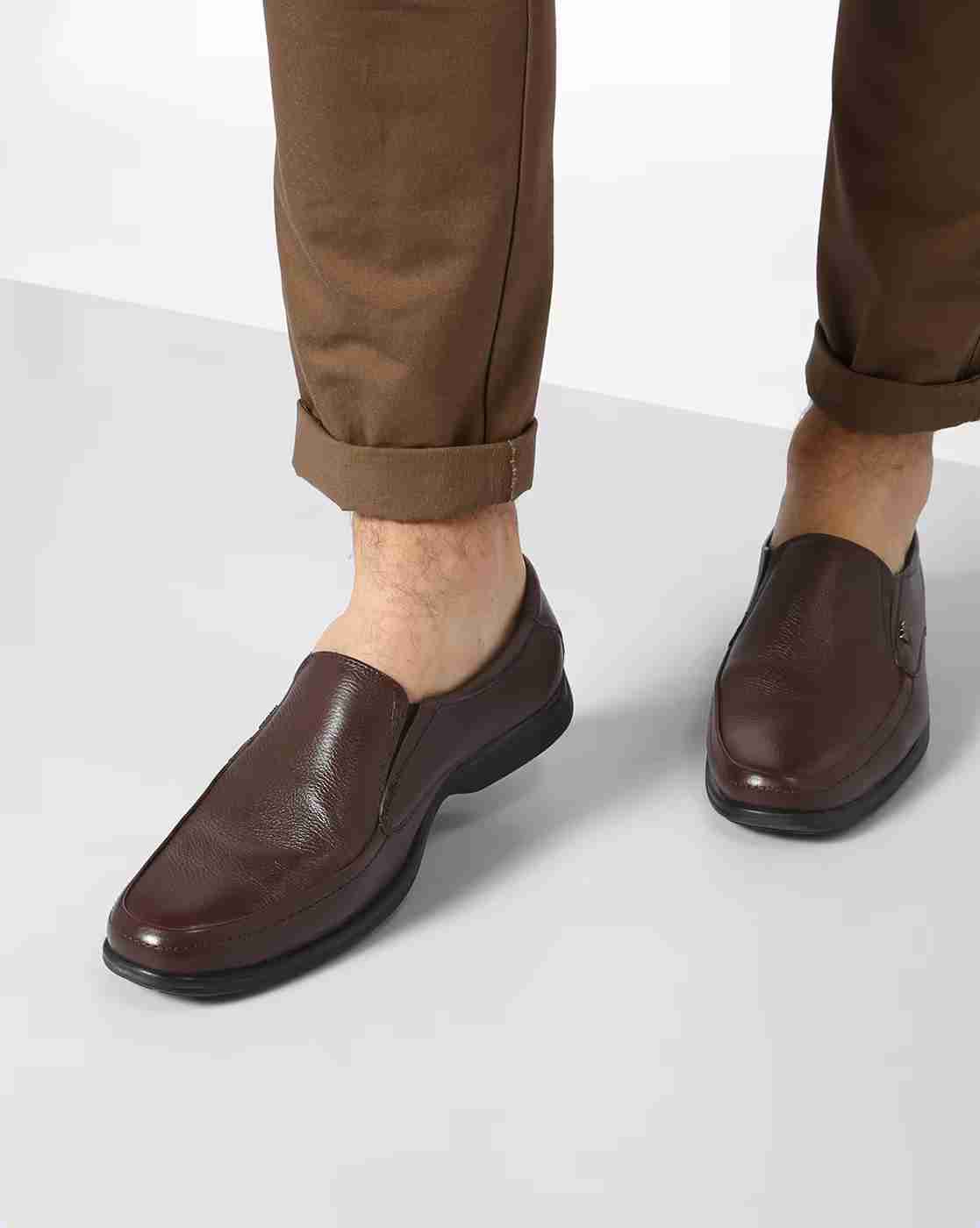 Lee Cooper | Textured Genuine Leather Formal Shoes|0