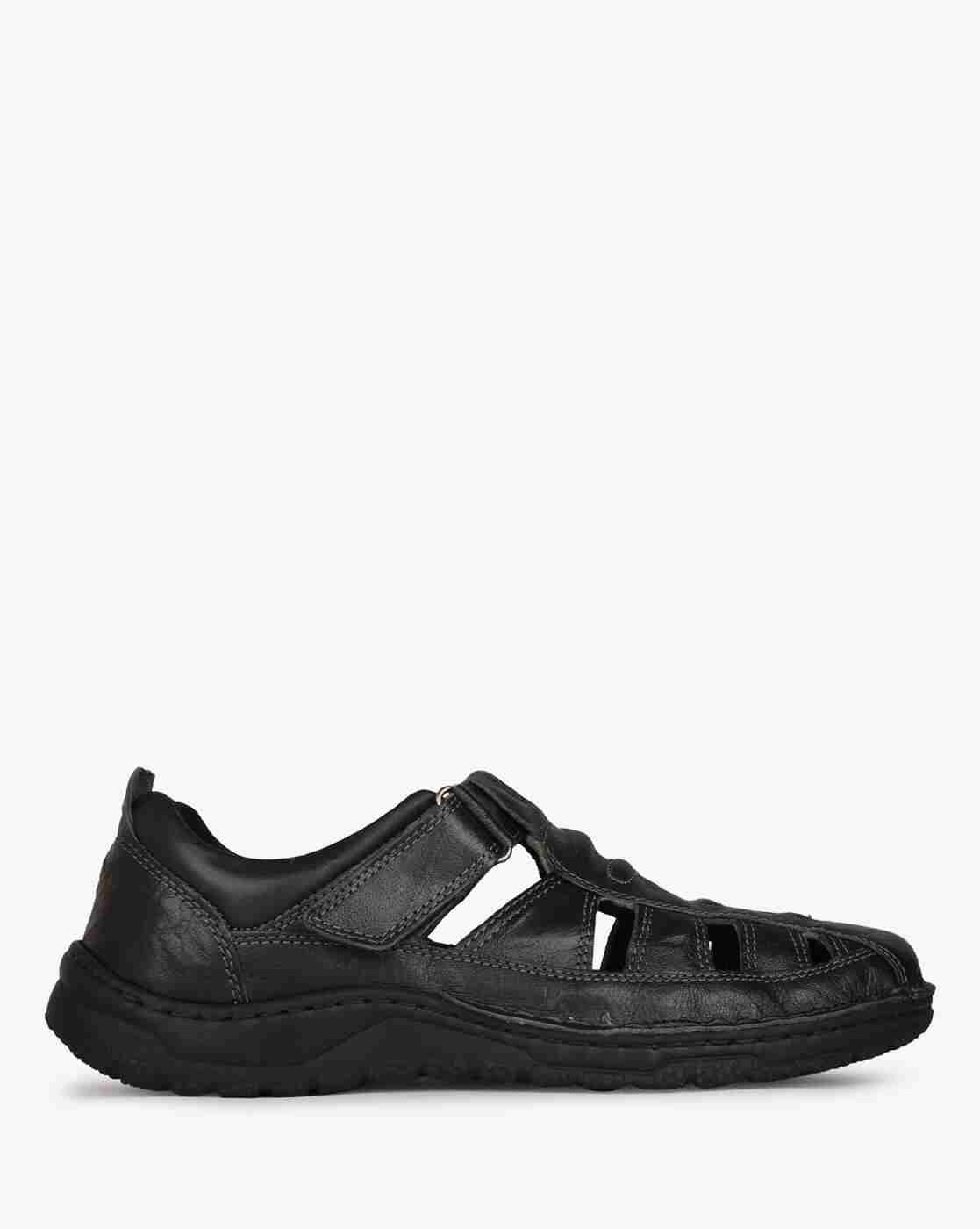 Genuine Leather Strappy Sandals