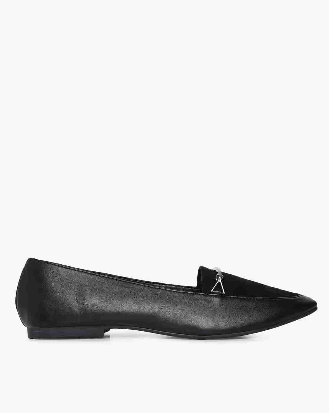 Lee Cooper | Almond-Toe Flat Shoes with Metal Accent|0