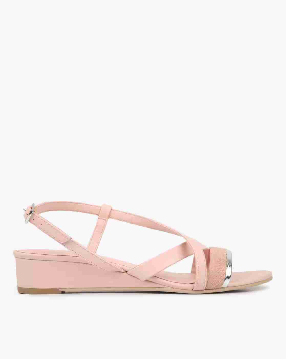 Women Slingback Sandals with Criss-Cross Straps