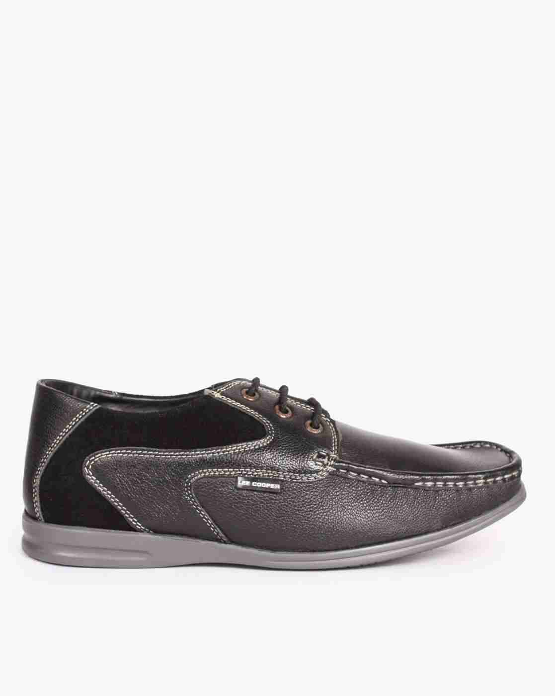 Men Colourblock Lace-Up Shoes