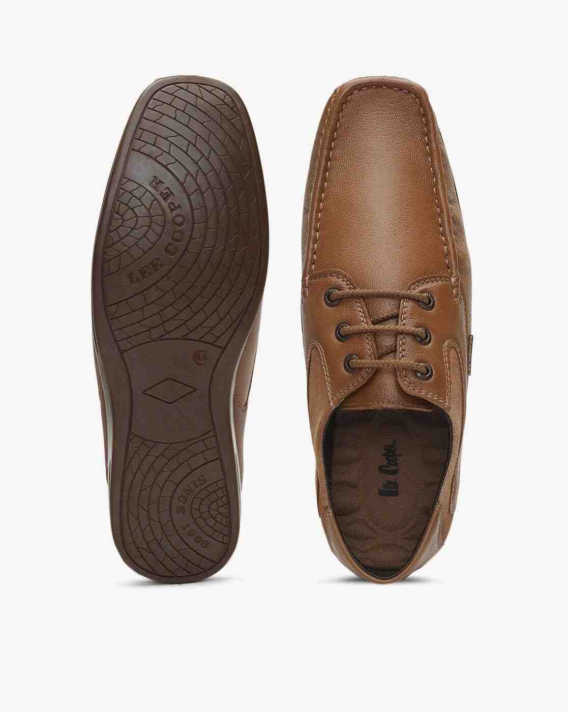 Lee Cooper | Textured Lace-Up Casual Shoes|2