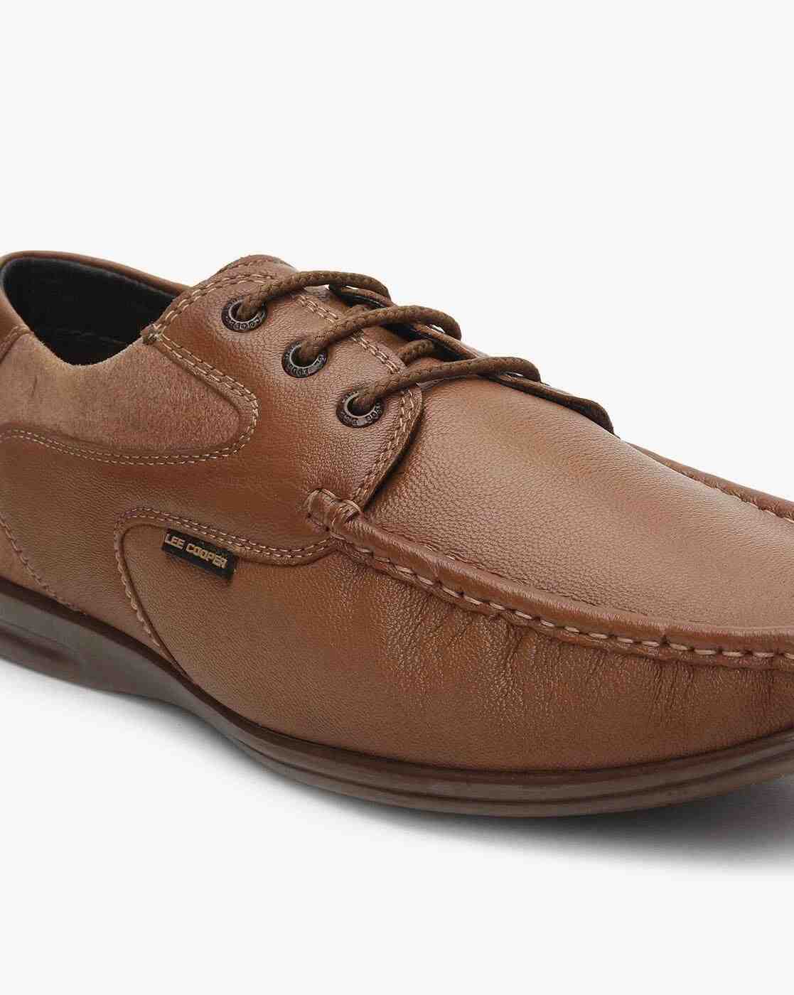 Lee Cooper | Textured Lace-Up Casual Shoes|3
