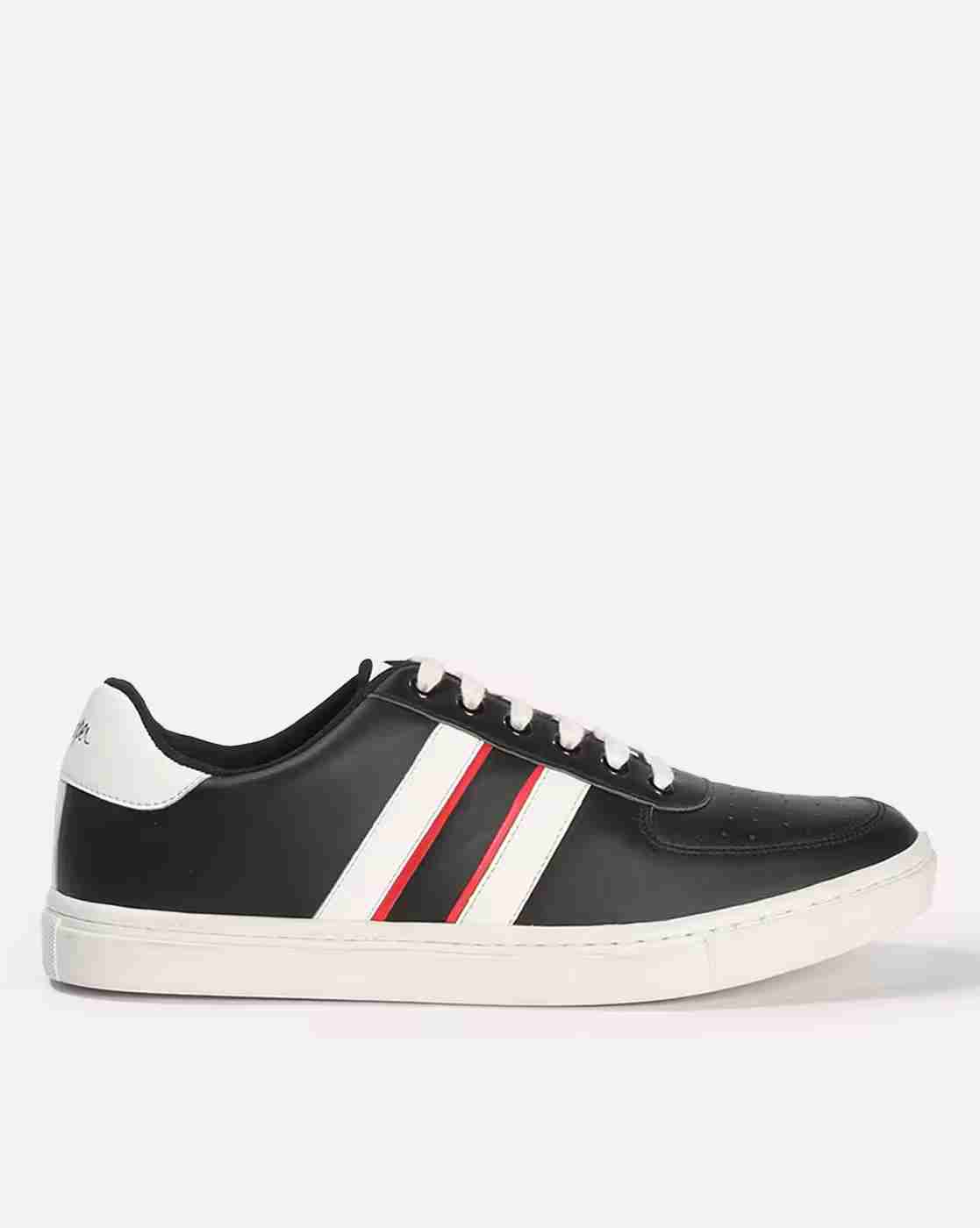 Men Brand Print Lace-Up Shoes