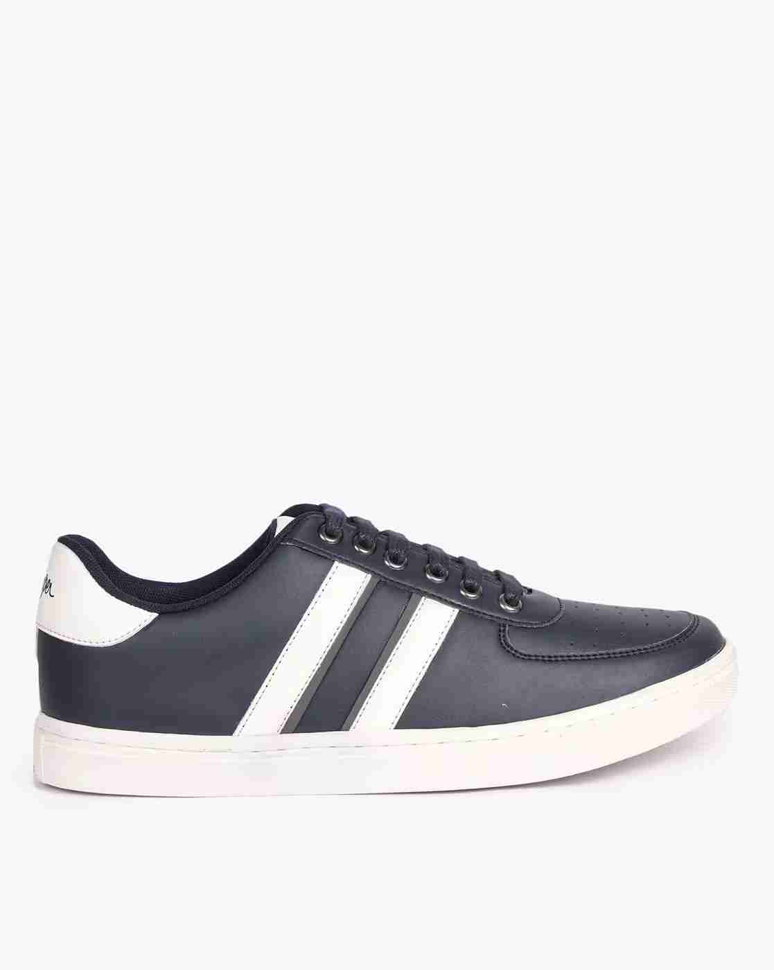 Men Brand Print Lace-Up Shoes