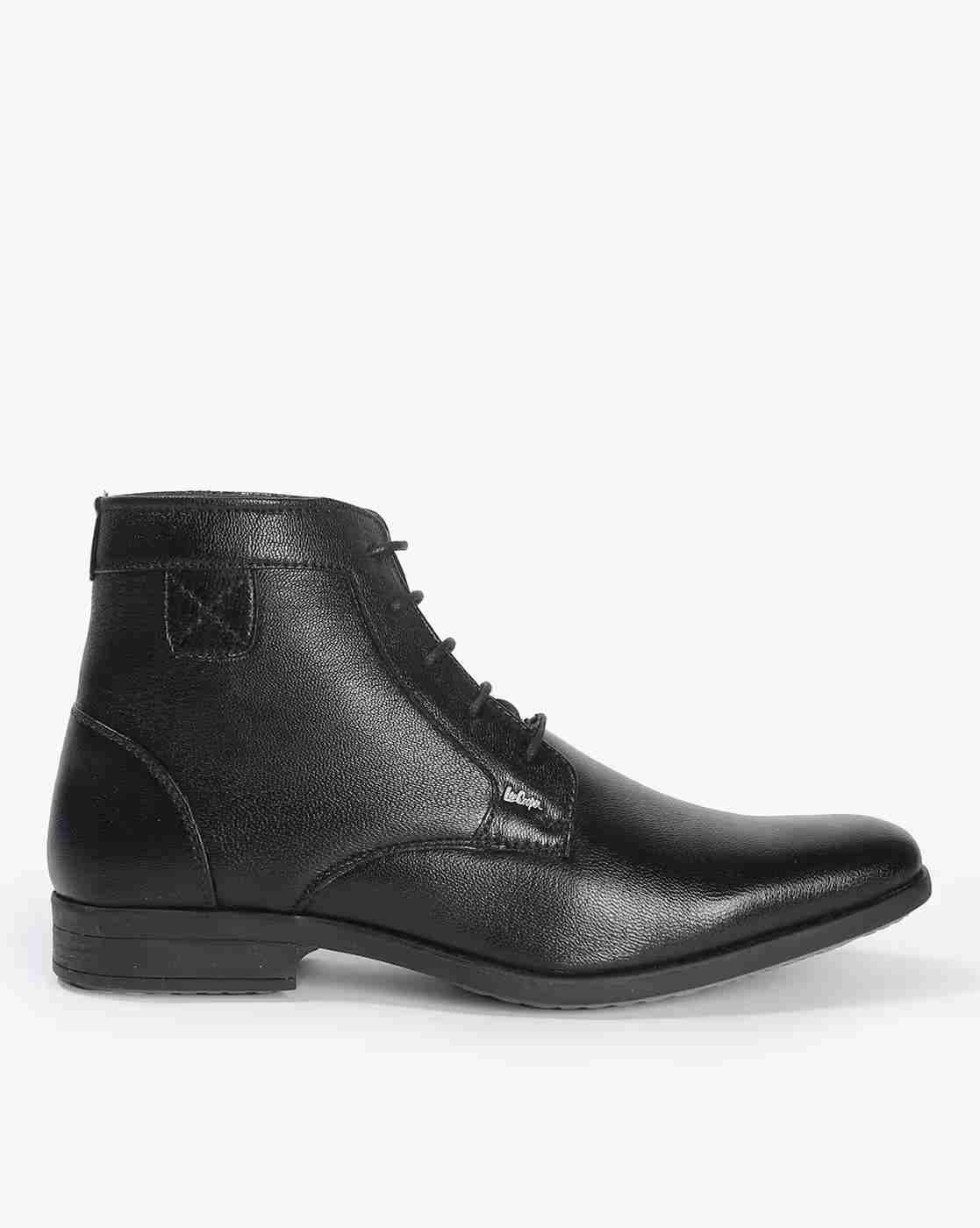 Lace-Up Ankle-Length Boots