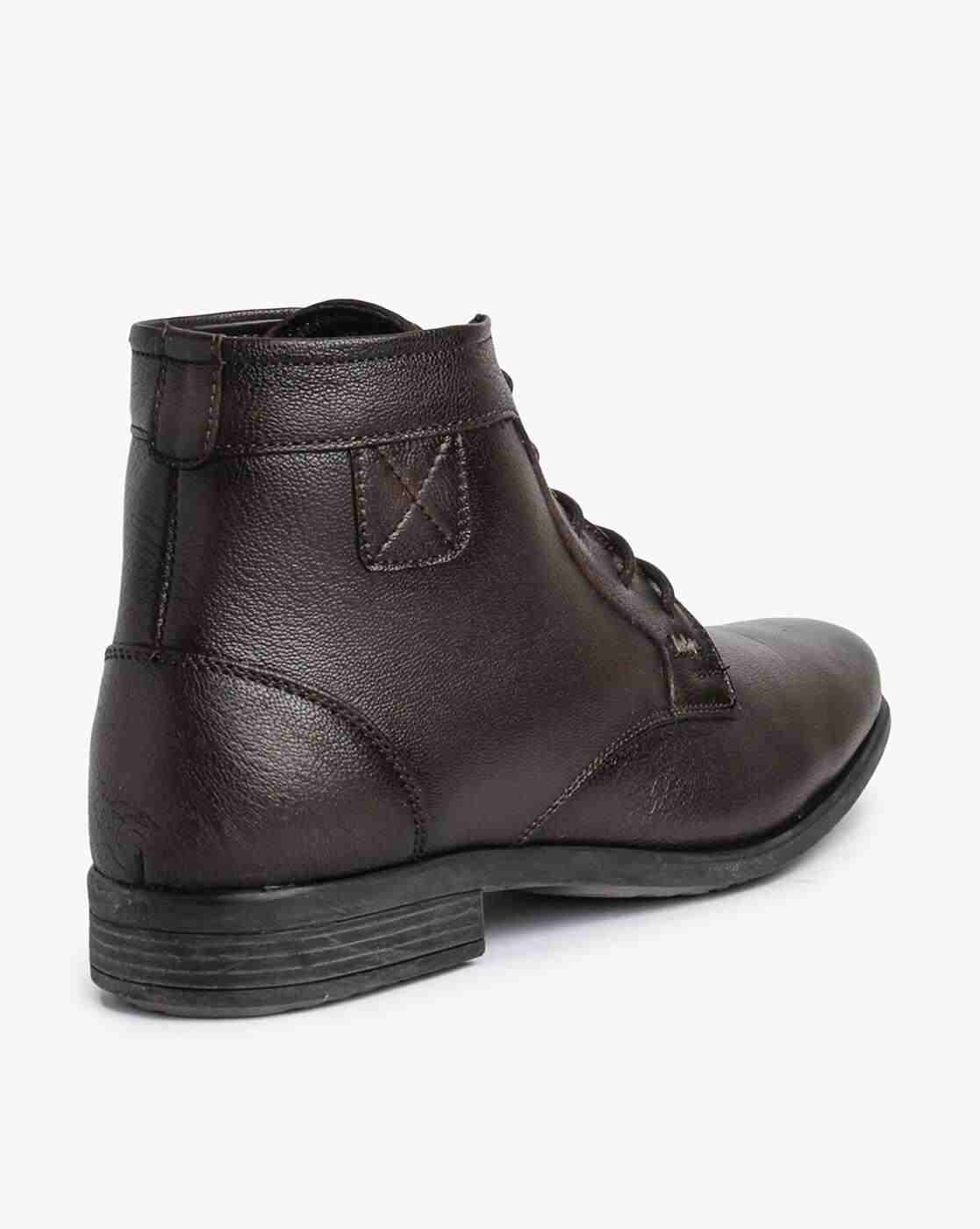 Lee Cooper | Men Panelled Ankle-Length Boots|1