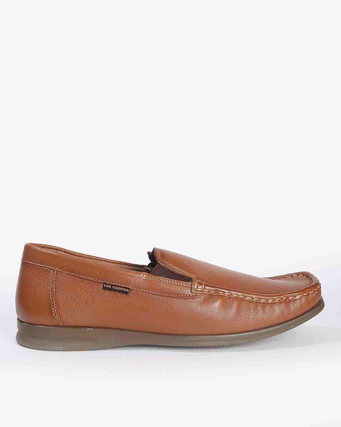 Square-Toe Slip-On Shoes