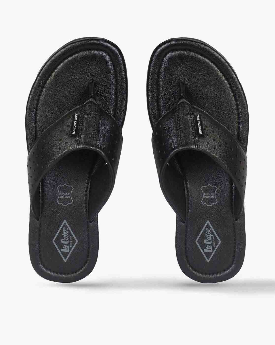 Leather Thong-Strap Sandals