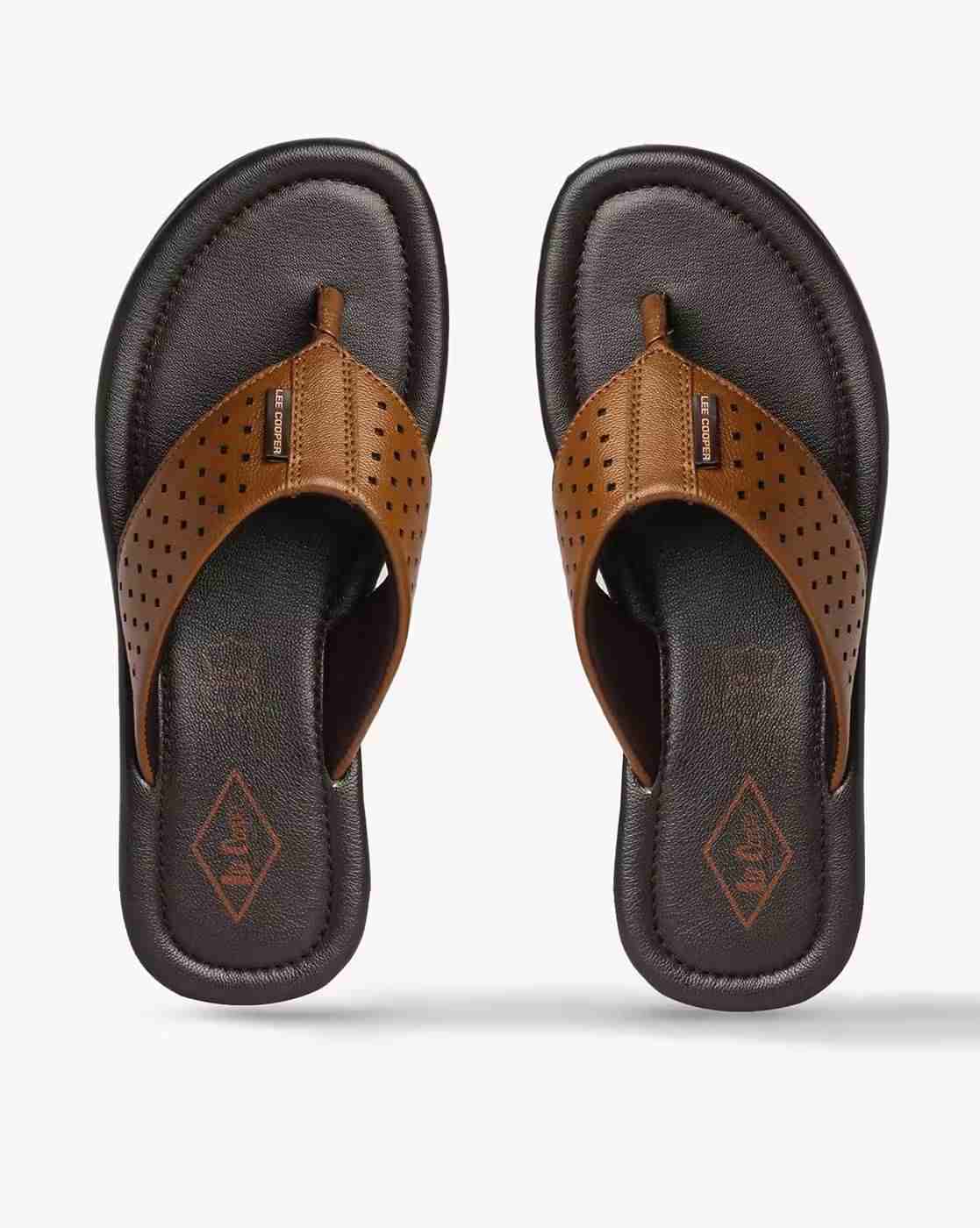 Lee Cooper | Men Leather Thong-Strap Sandals|0