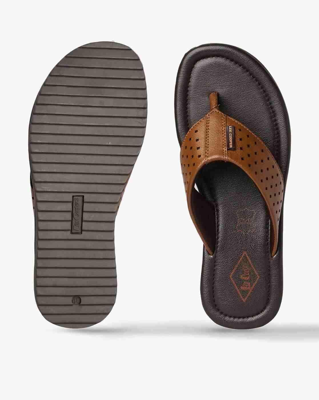 Lee Cooper | Men Leather Thong-Strap Sandals|3