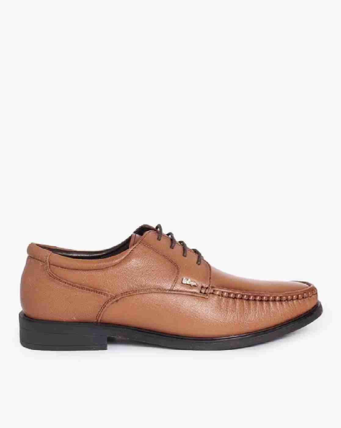 Men Leather Lace-Up Formal Derbys