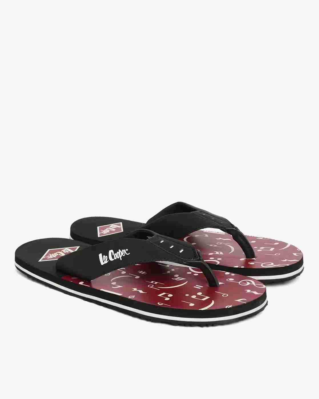 Thong-Strap Flip-Flops with Printed Footbed