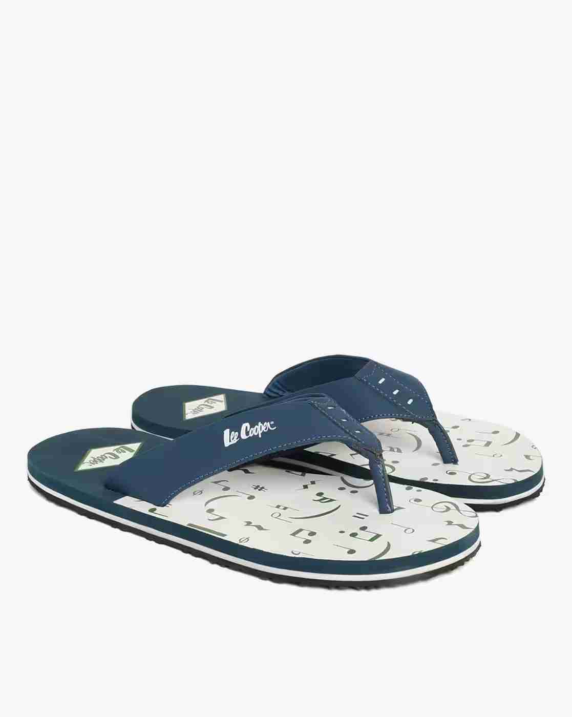 Thong-Strap Flip-Flops with Printed Footbed