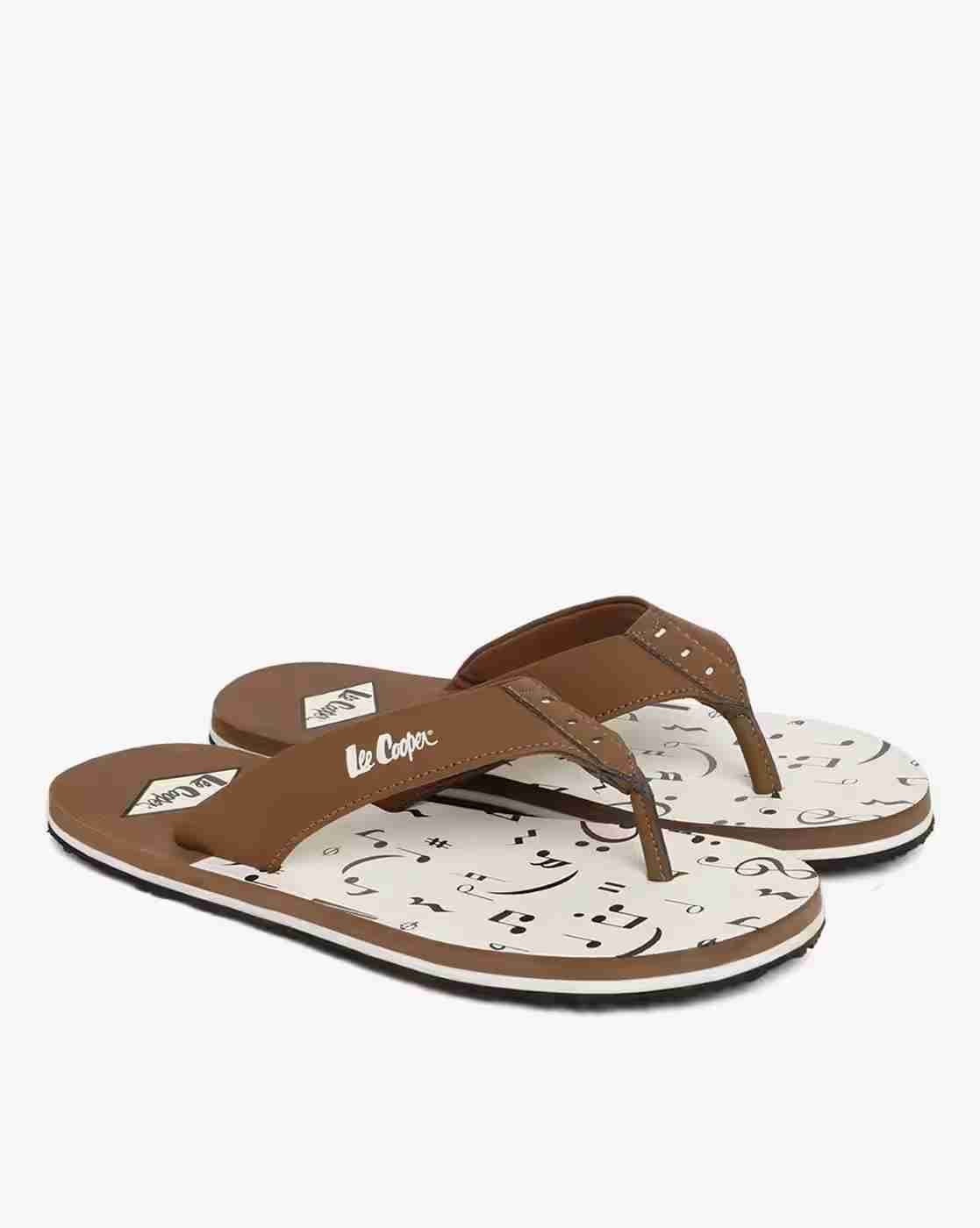 Lee Cooper | Men Thong-Strap Flip-Flops with Printed Footbed|0