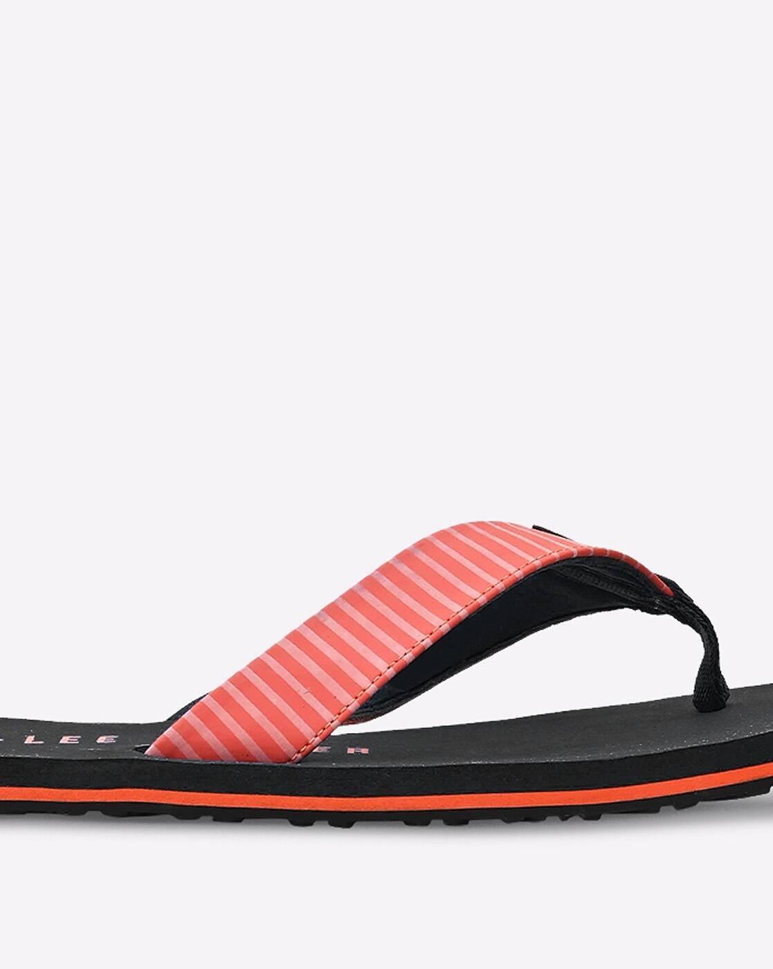 Lee Cooper | Striped Thong-Strap Flip-Flops|3