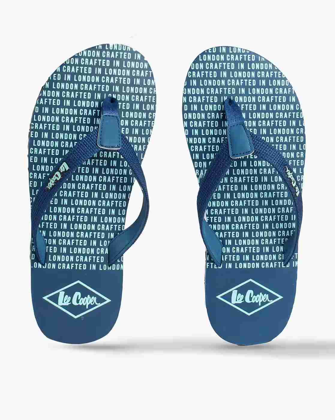 Lee Cooper | Men Thong-Strap Flip-Flops with Printed Footbed|0