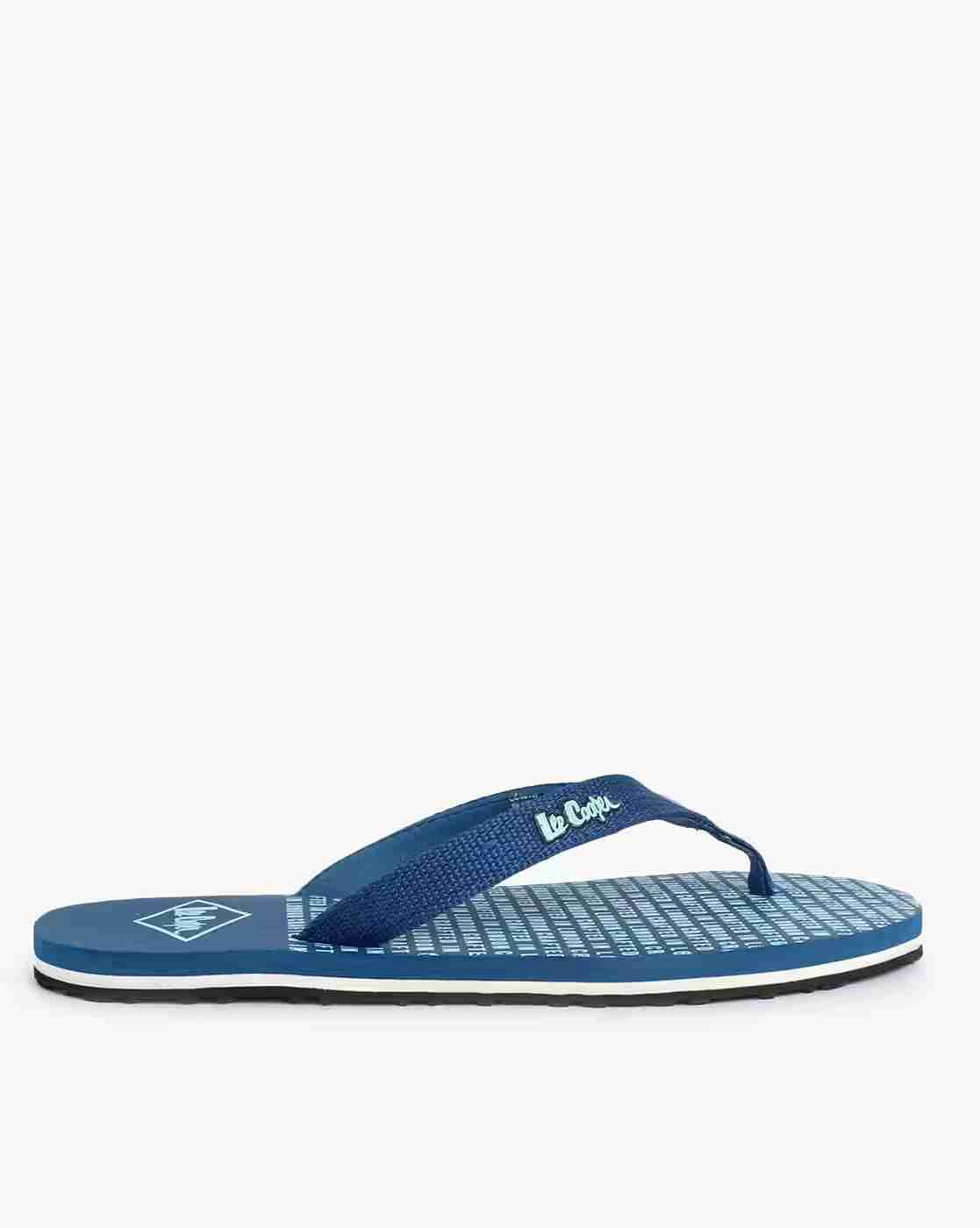 Lee Cooper | Men Thong-Strap Flip-Flops with Printed Footbed|1