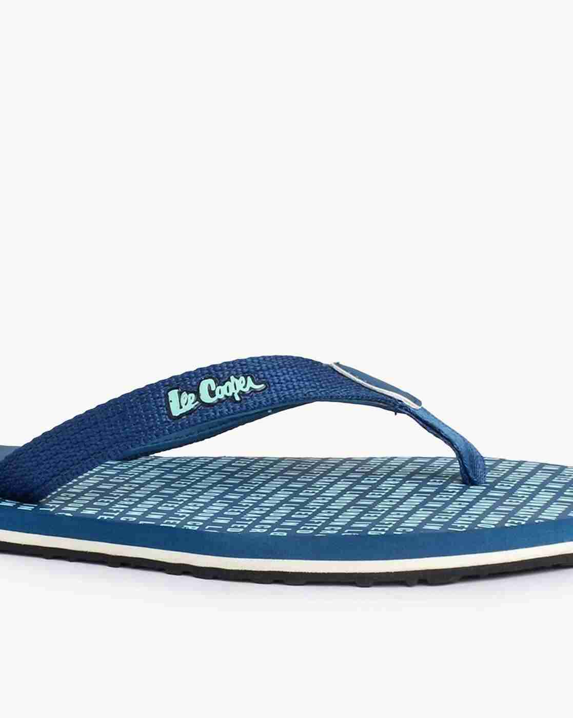 Lee Cooper | Men Thong-Strap Flip-Flops with Printed Footbed|4