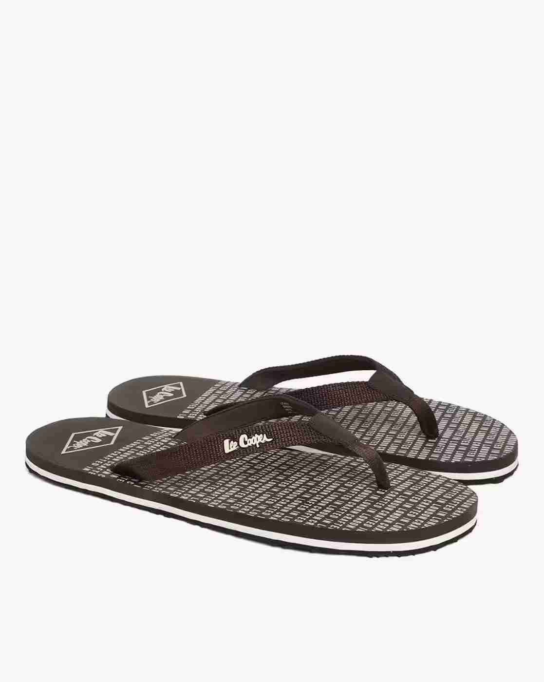 Thong-Strap Flip-Flops with Printed Footbed