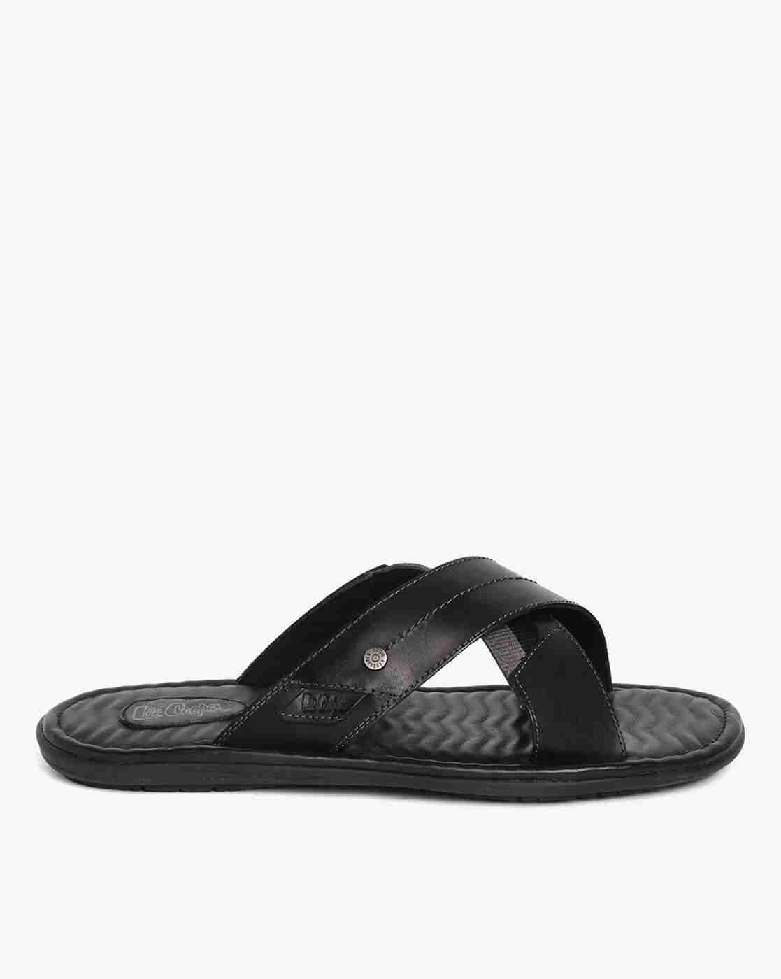 Lee Cooper | Criss-Cross Strap Slip-On Sandals|1