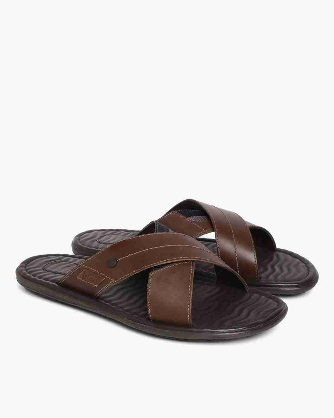 Lee Cooper | Criss-Cross Strap Slip-On Sandals|0
