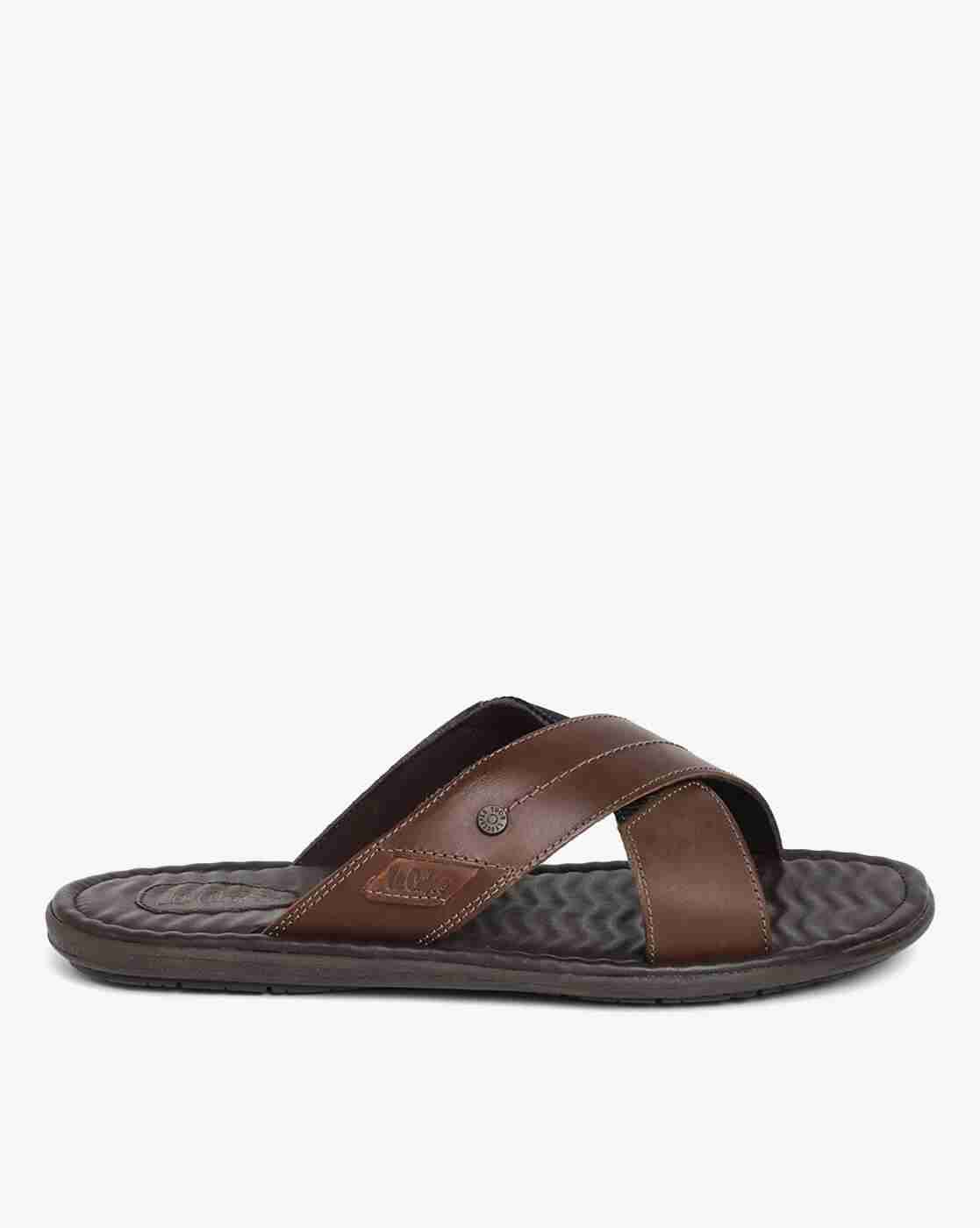 Lee Cooper | Criss-Cross Strap Slip-On Sandals|1