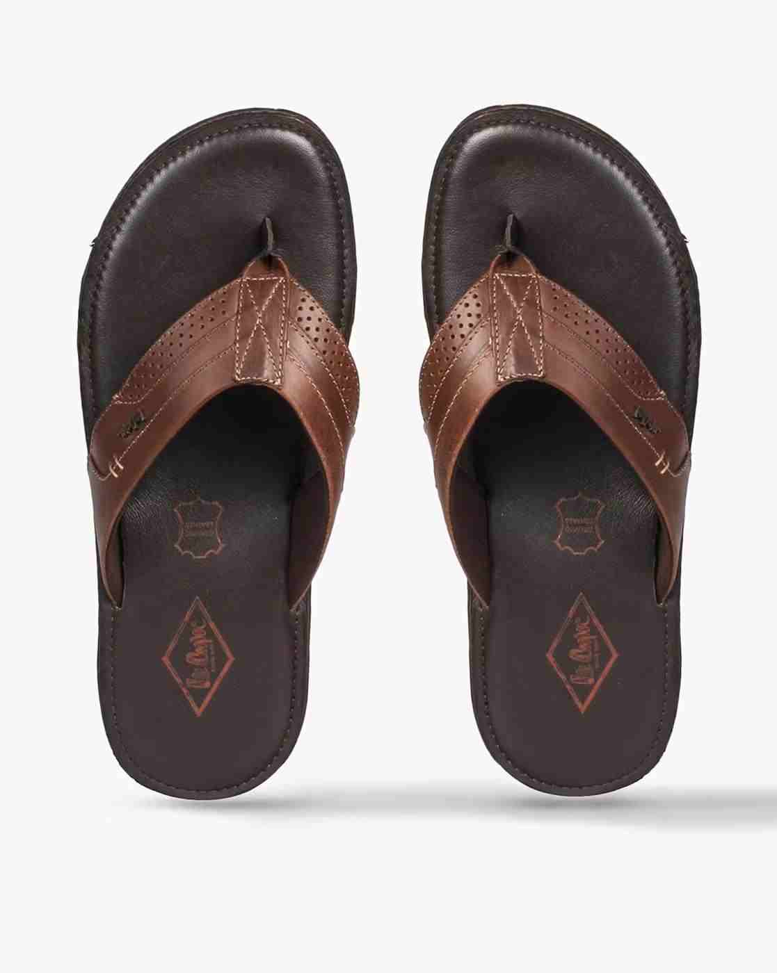 Slip-On Sandals with Perforations