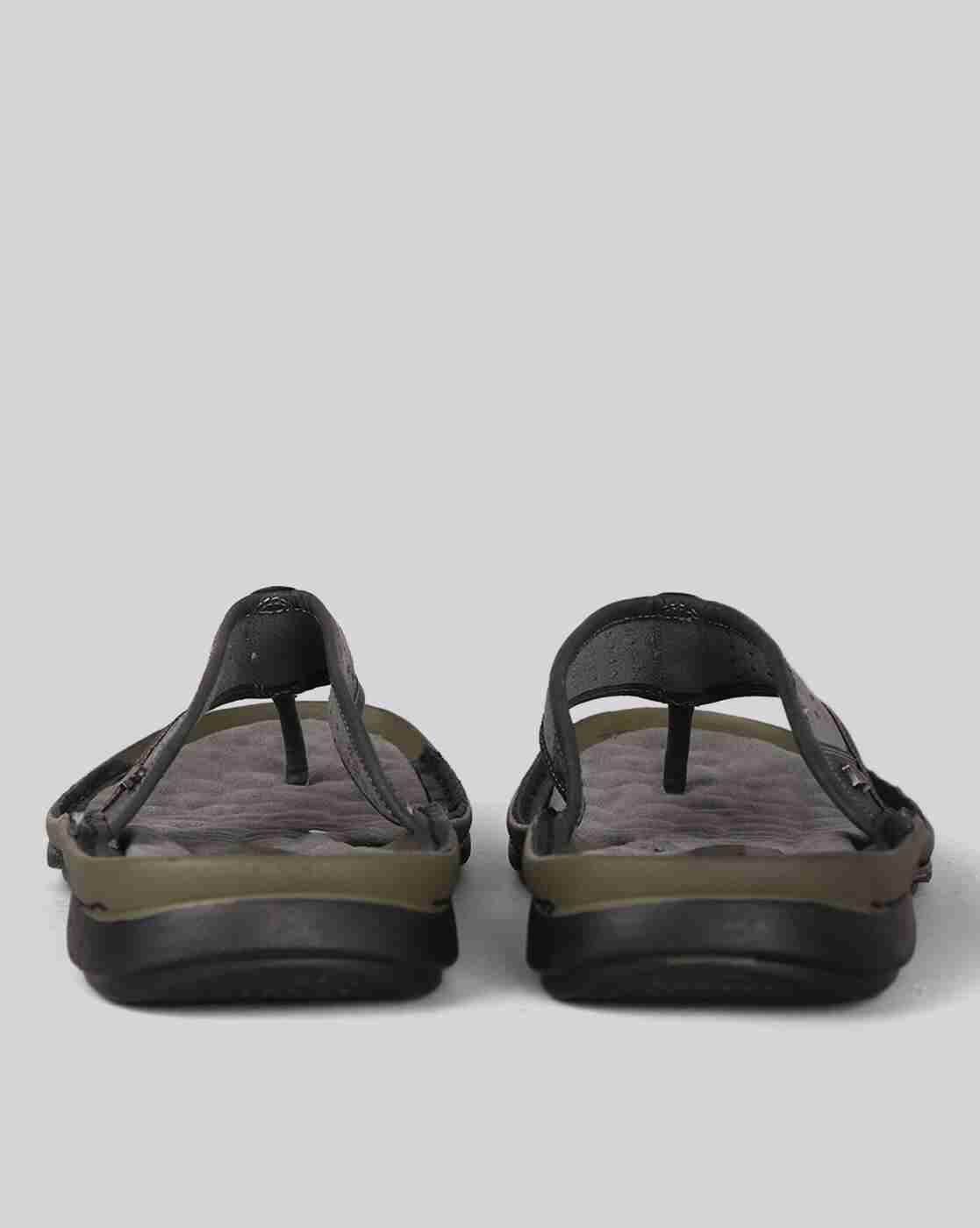 Lee Cooper | Men Leather Cutwork Thong-Strap Sandals|2