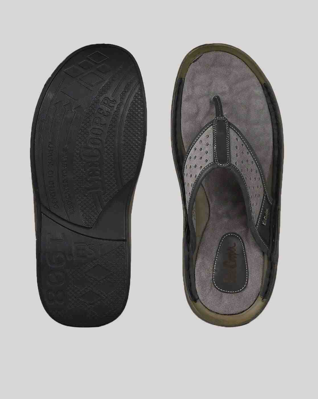 Lee Cooper | Men Leather Cutwork Thong-Strap Sandals|3