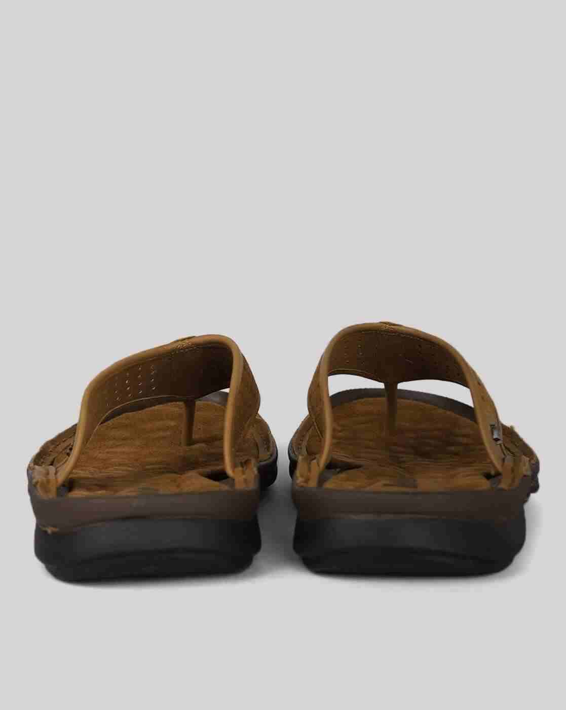 Lee Cooper | Men Leather Cutwork Thong-Strap Sandals|2
