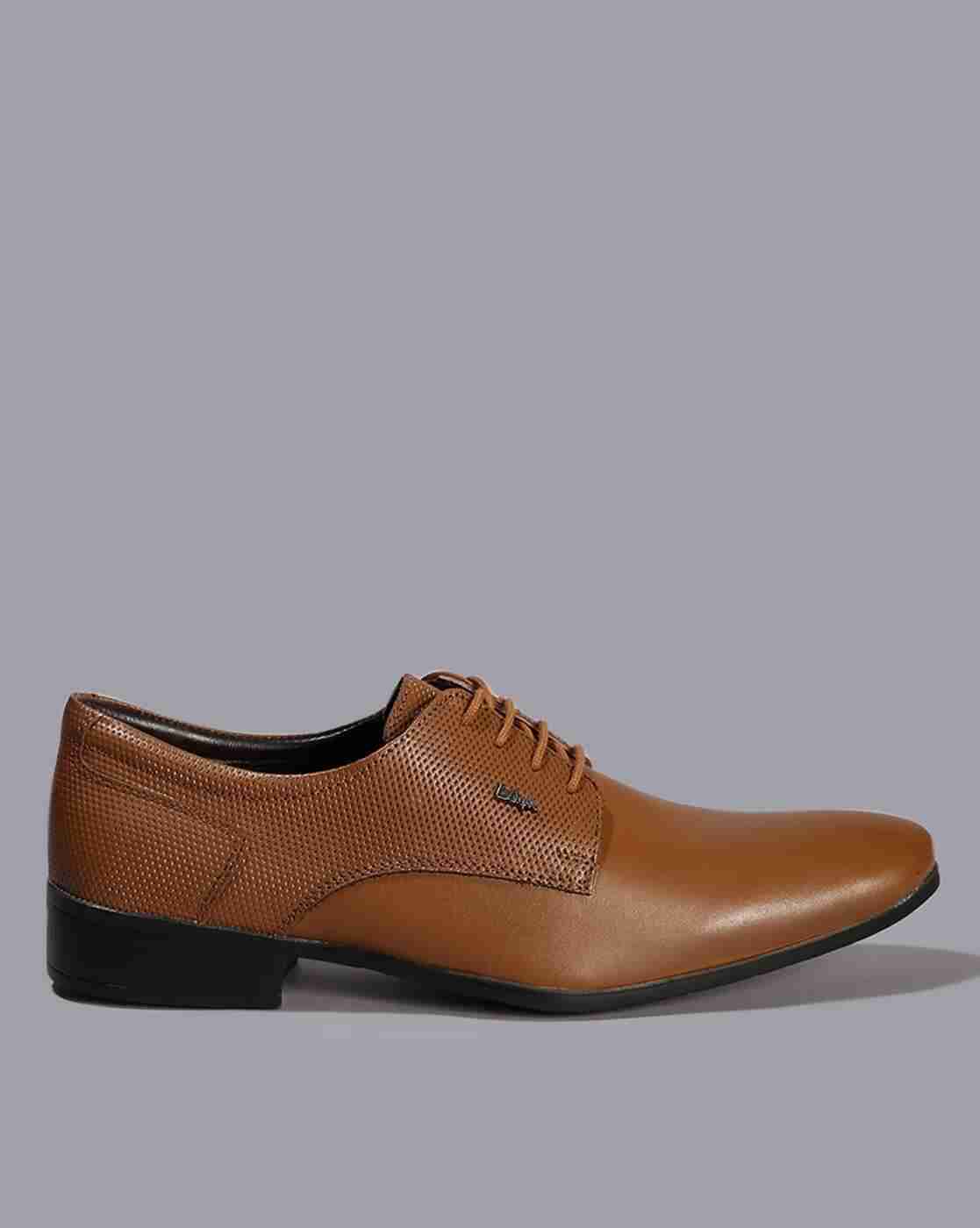 Men Plain-Toe Derby Shoes