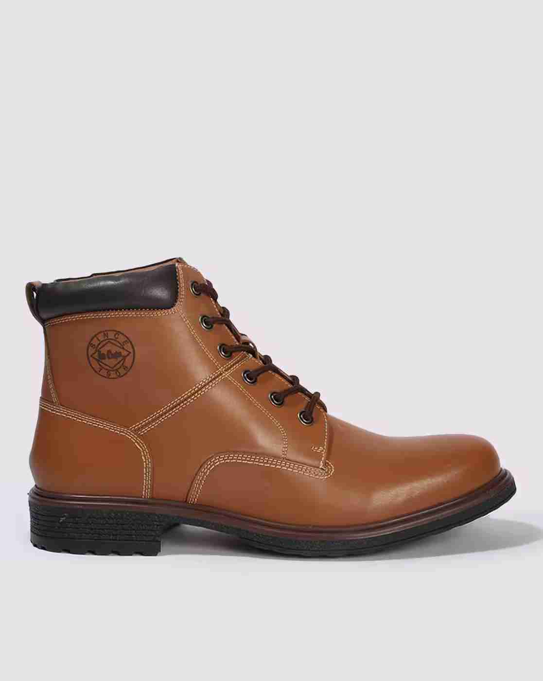 Men High-Top Lace-Up Boots