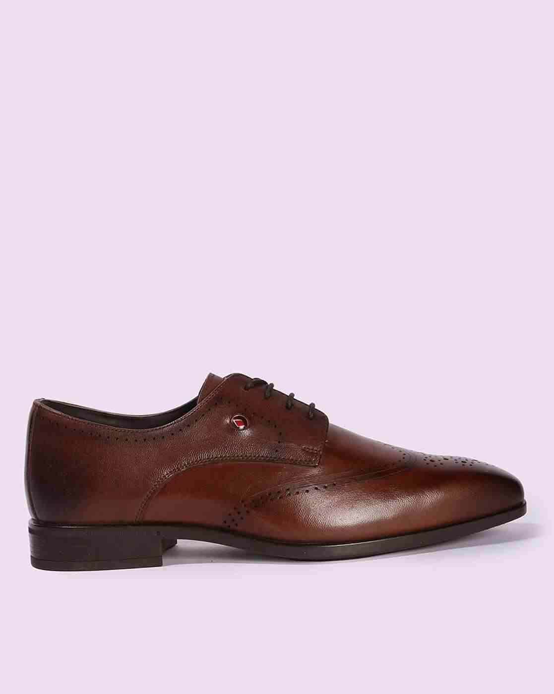 men's fallo dress lace-up almond toe oxfords Men's Fallo Dress Lace-up Almond Toe Oxfords - Dark Brown Leather