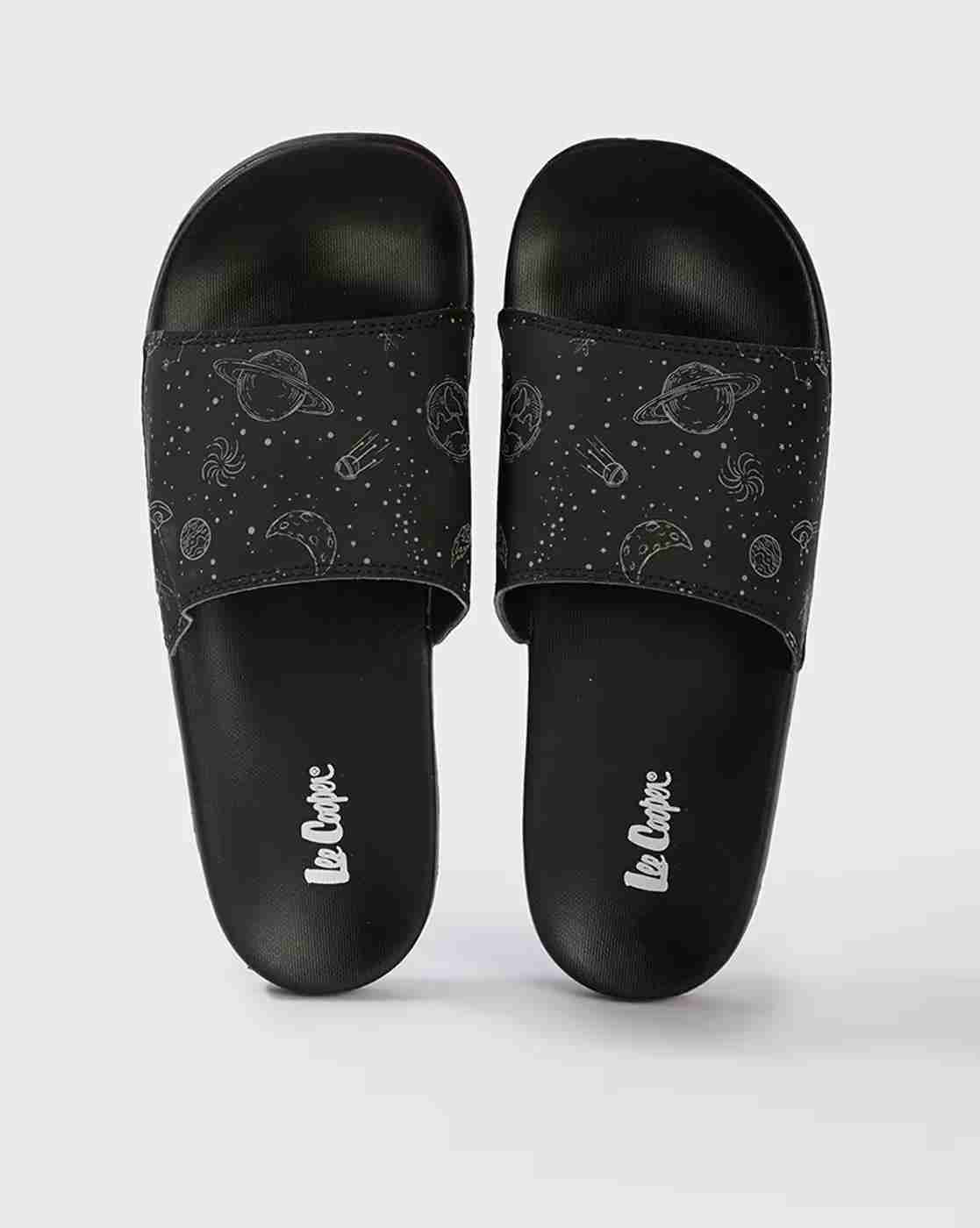 Men Graphic Print Slides