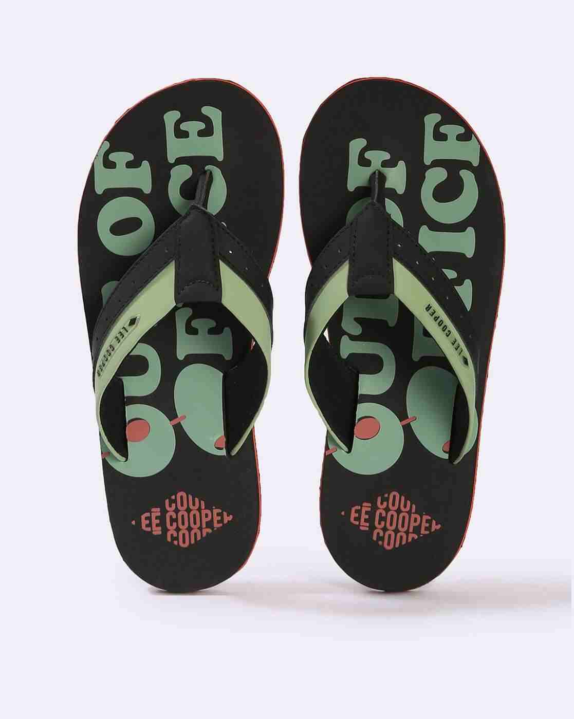 Men Printed Thong-Strap Flip-Flops