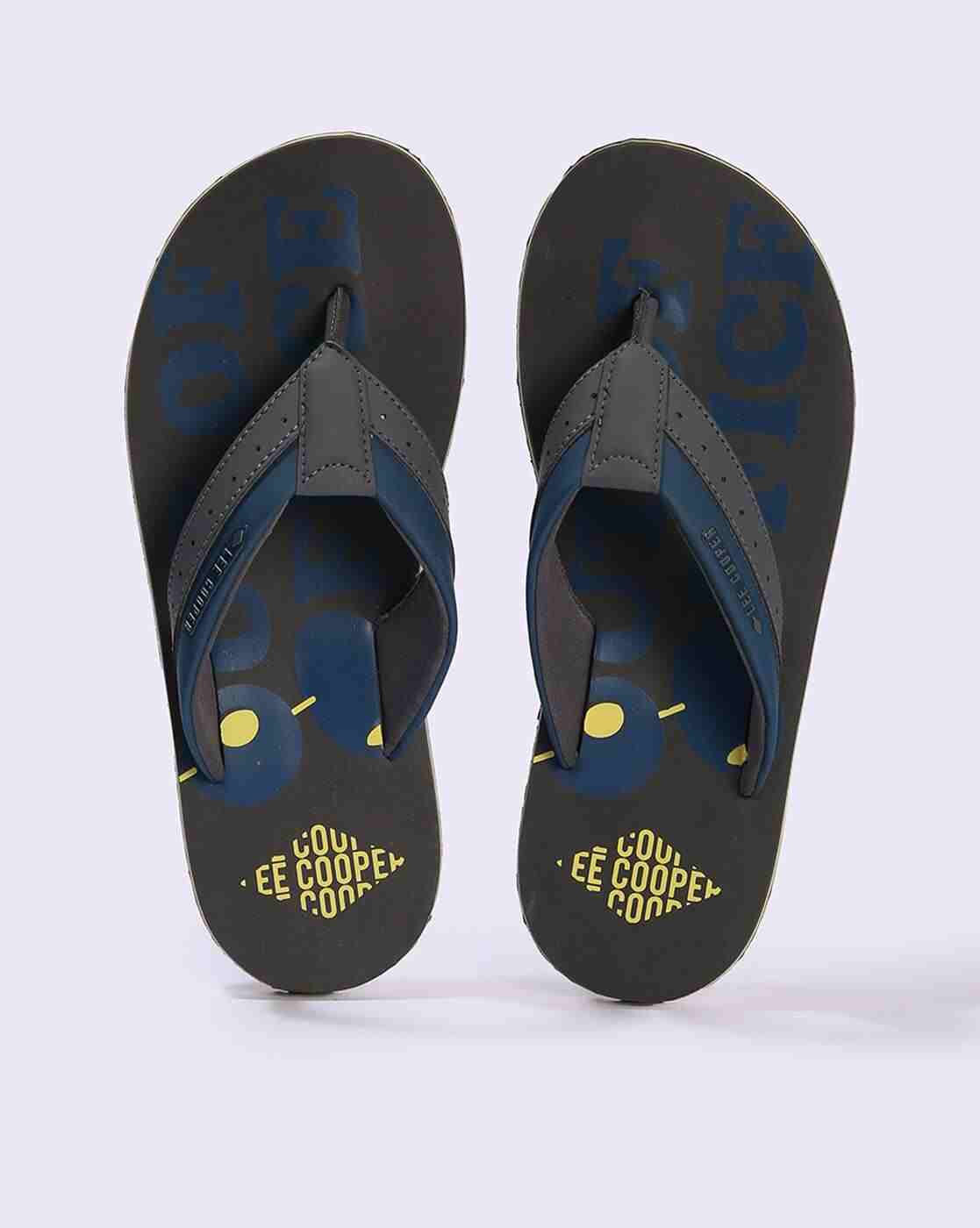 Men Printed Thong-Strap Flip-Flops