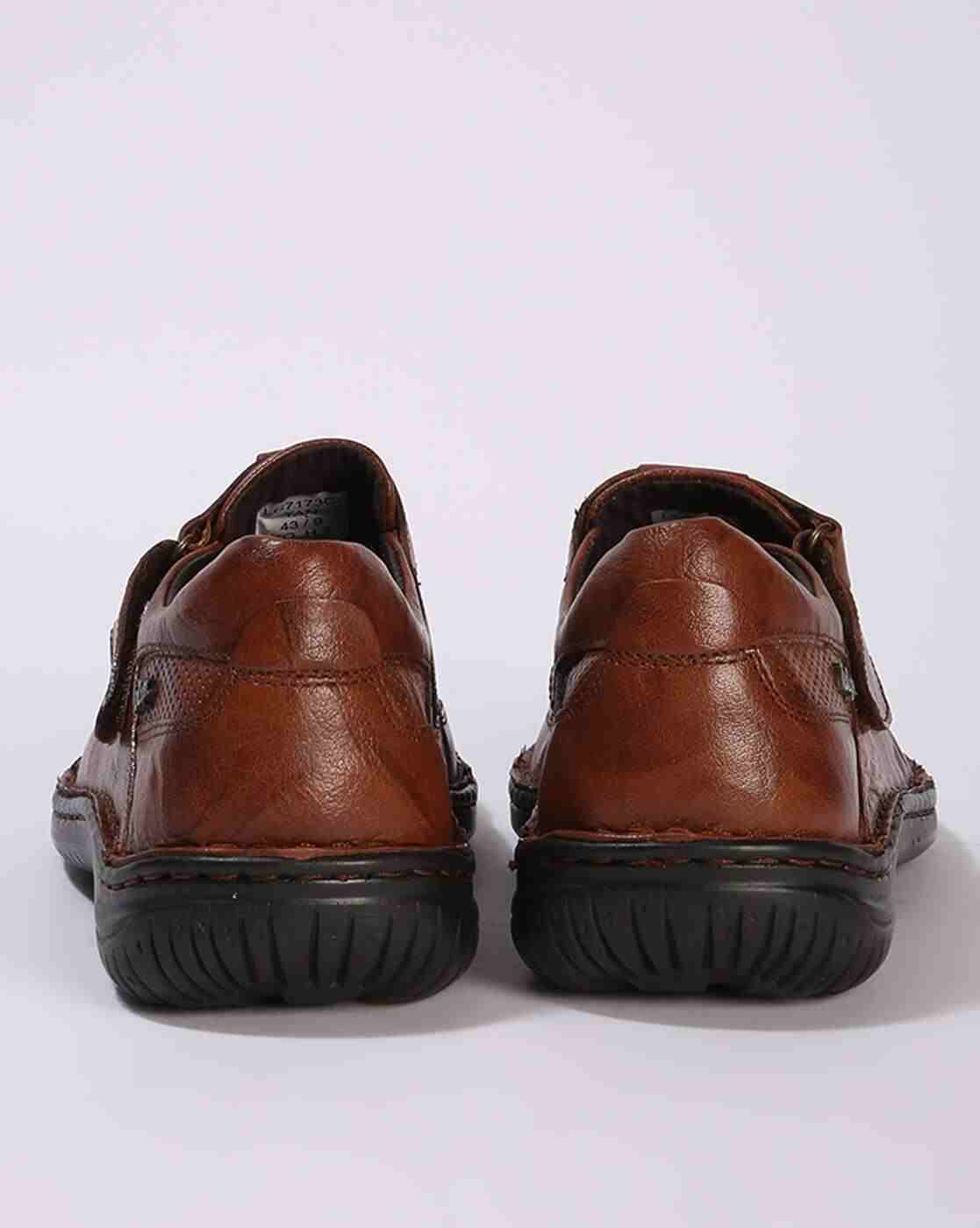 Lee Cooper | Men Leather Sandals with Velcro Fastening|2