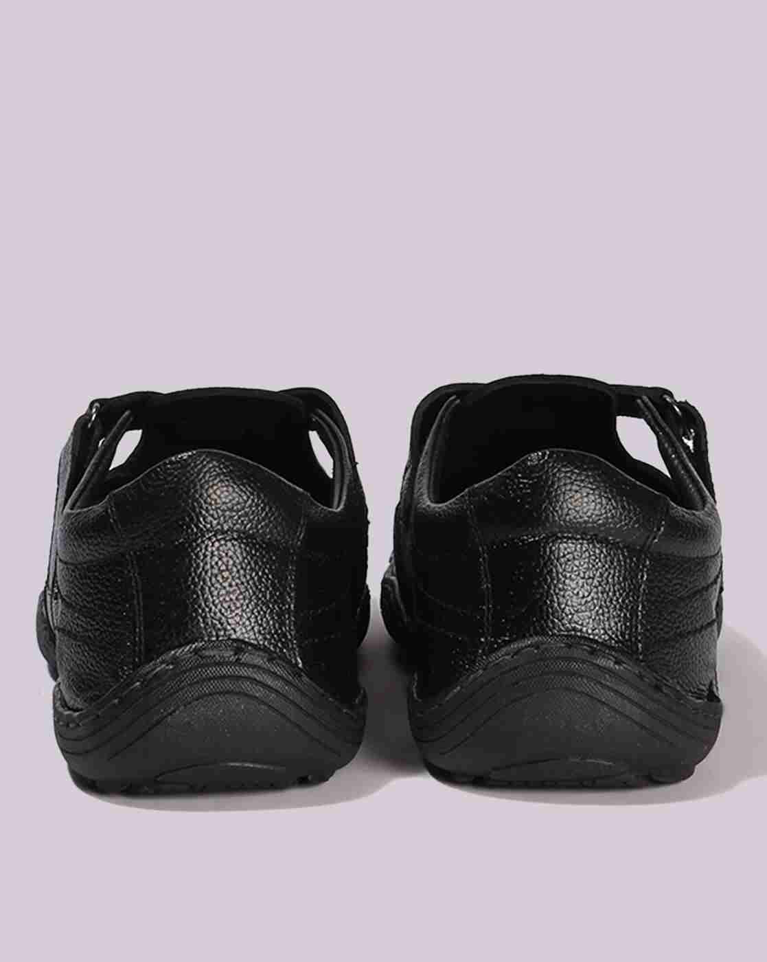 Lee Cooper | Men Leather Sandals with Velcro Fastening|3