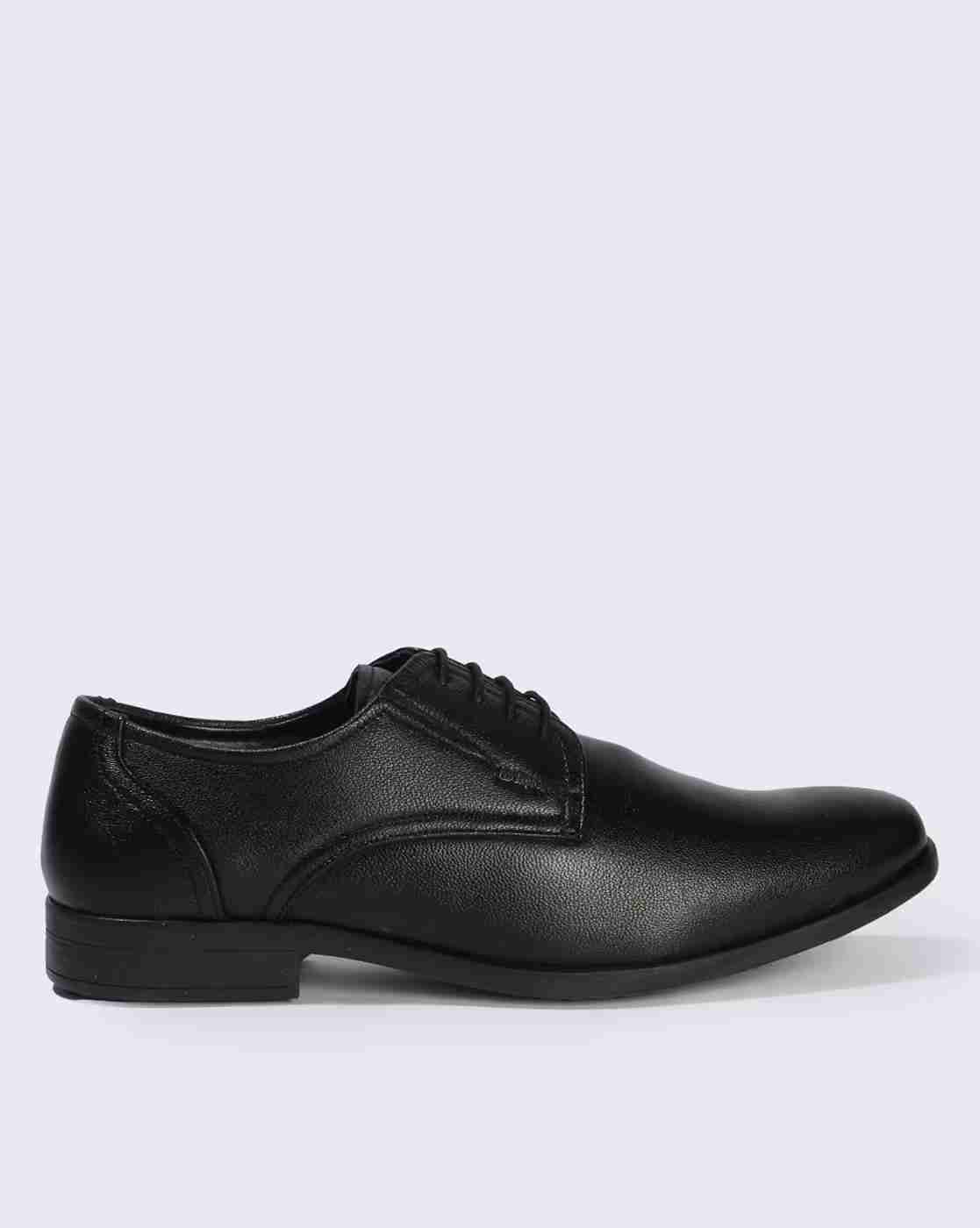 Men Leather Lace-Up Casual Shoes
