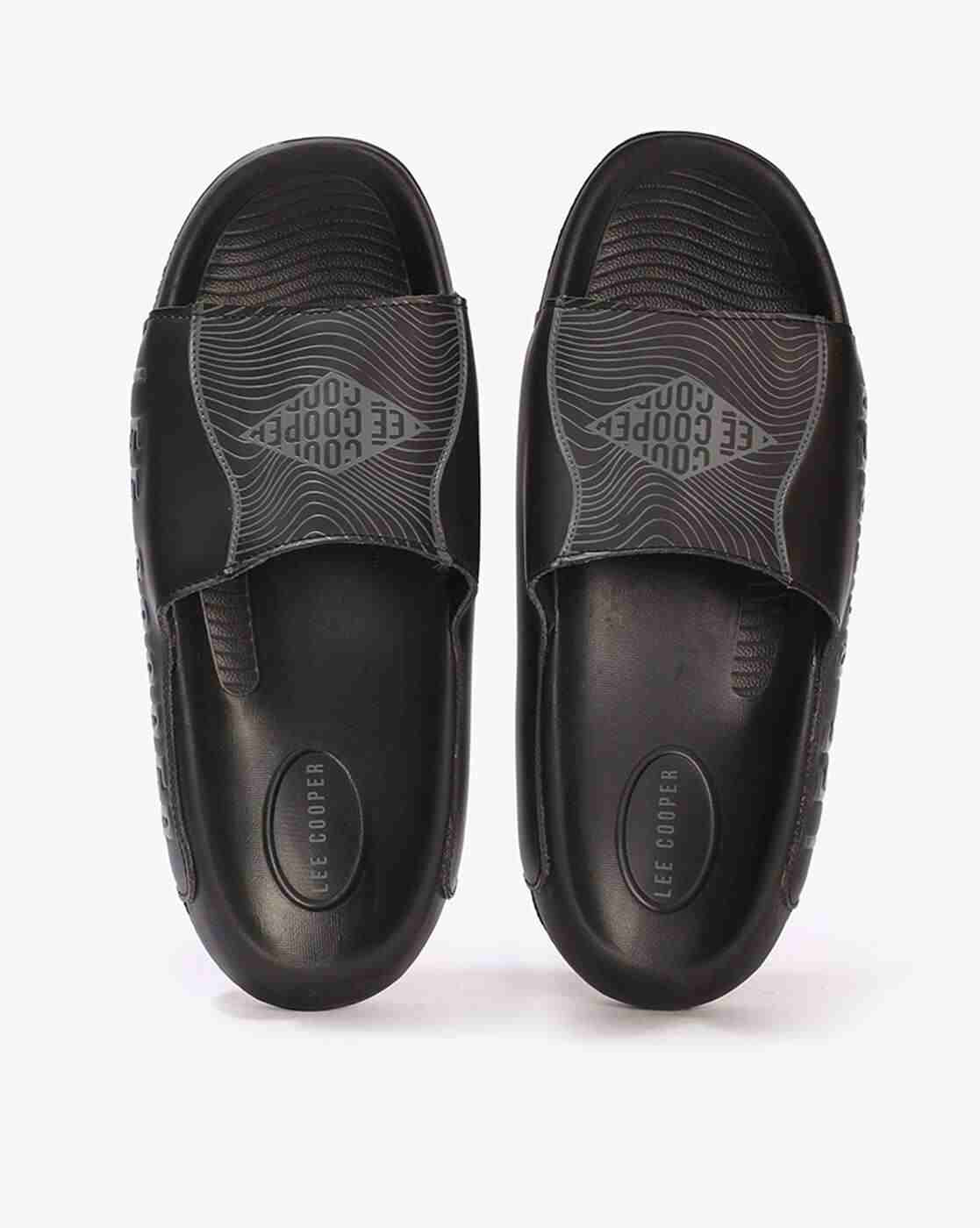 Men Logo Print Open-Toe Slides