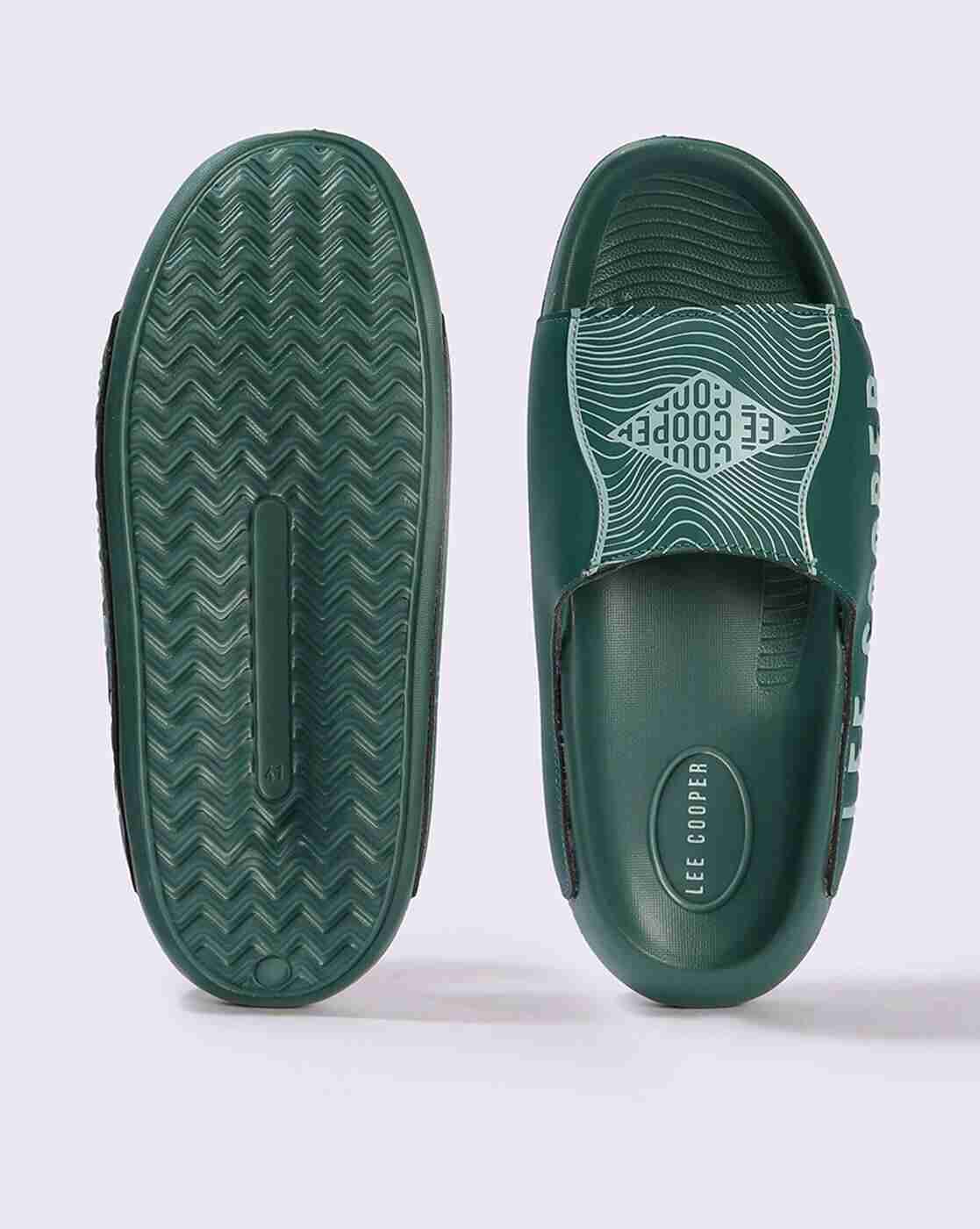 Lee Cooper | Men Logo Print Open-Toe Slides|2